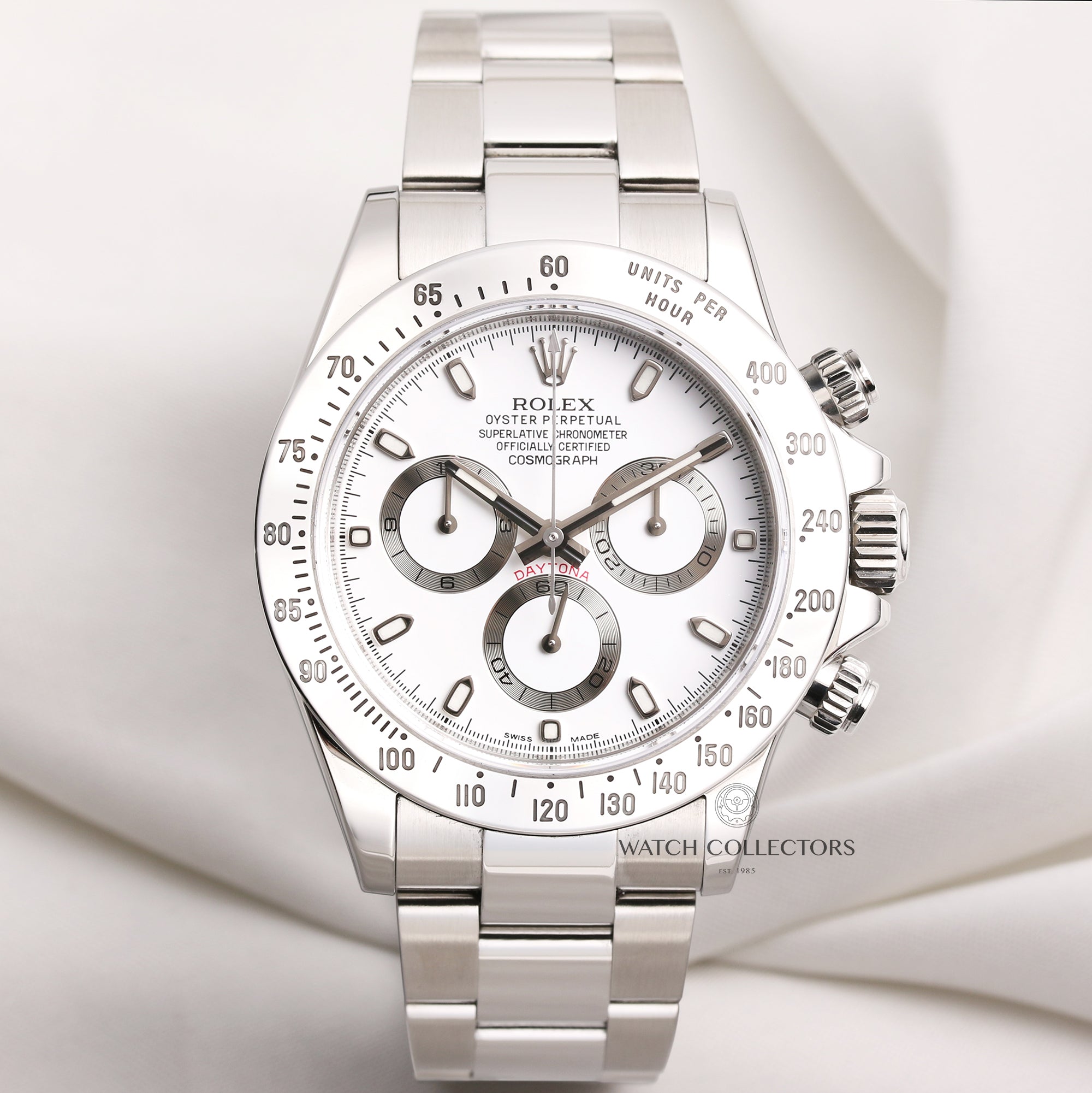 Full-Set-Rolex-Daytona-116520-Stainless-Steel-Second-Hand-Watch-Collectors-1