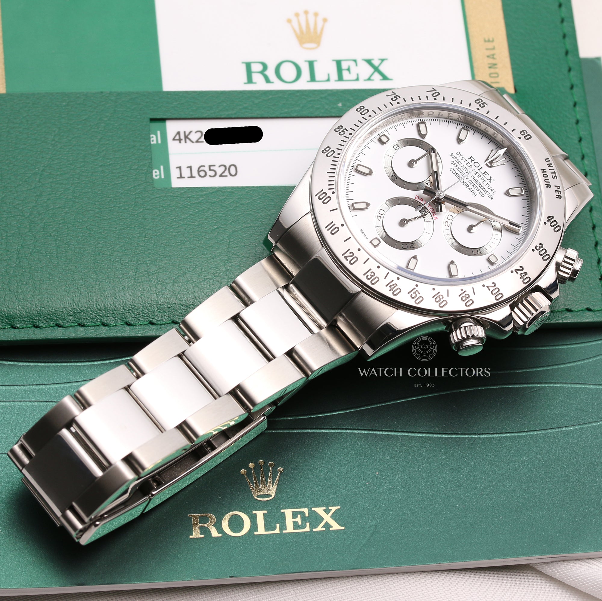 Full-Set-Rolex-Daytona-116520-Stainless-Steel-Second-Hand-Watch-Collectors-10