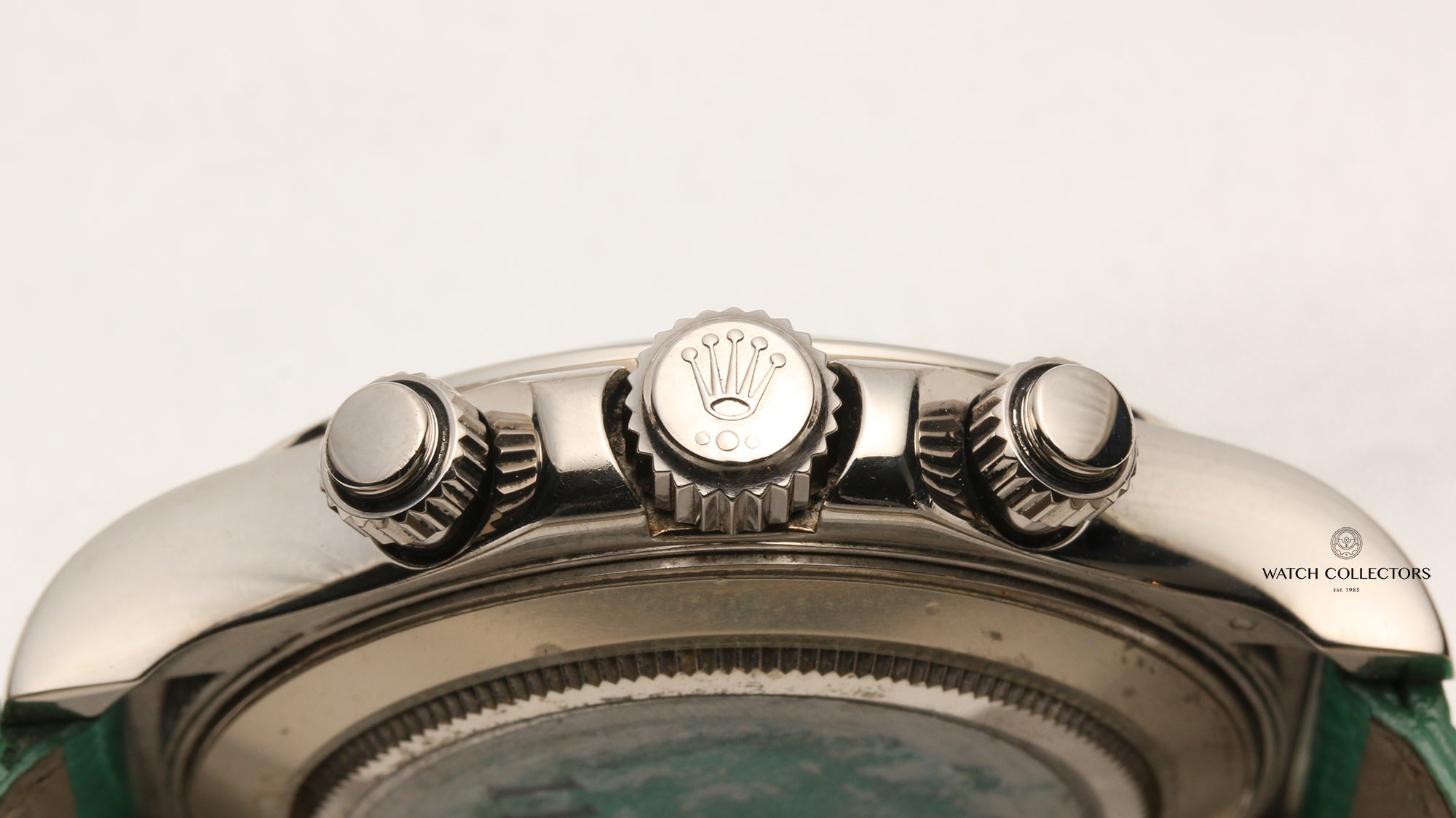 Full Set Rolex Daytona Green Beach 116519 18K White Gold Second Hand Watch Collectors 6