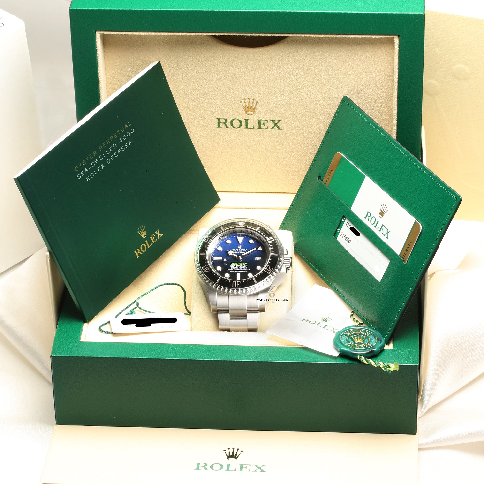 Full Set Rolex Deep Sea Sea-Dweller 116660 Deep Blue James Cameron Stainless Steel Second Hand Watch Collectors 12