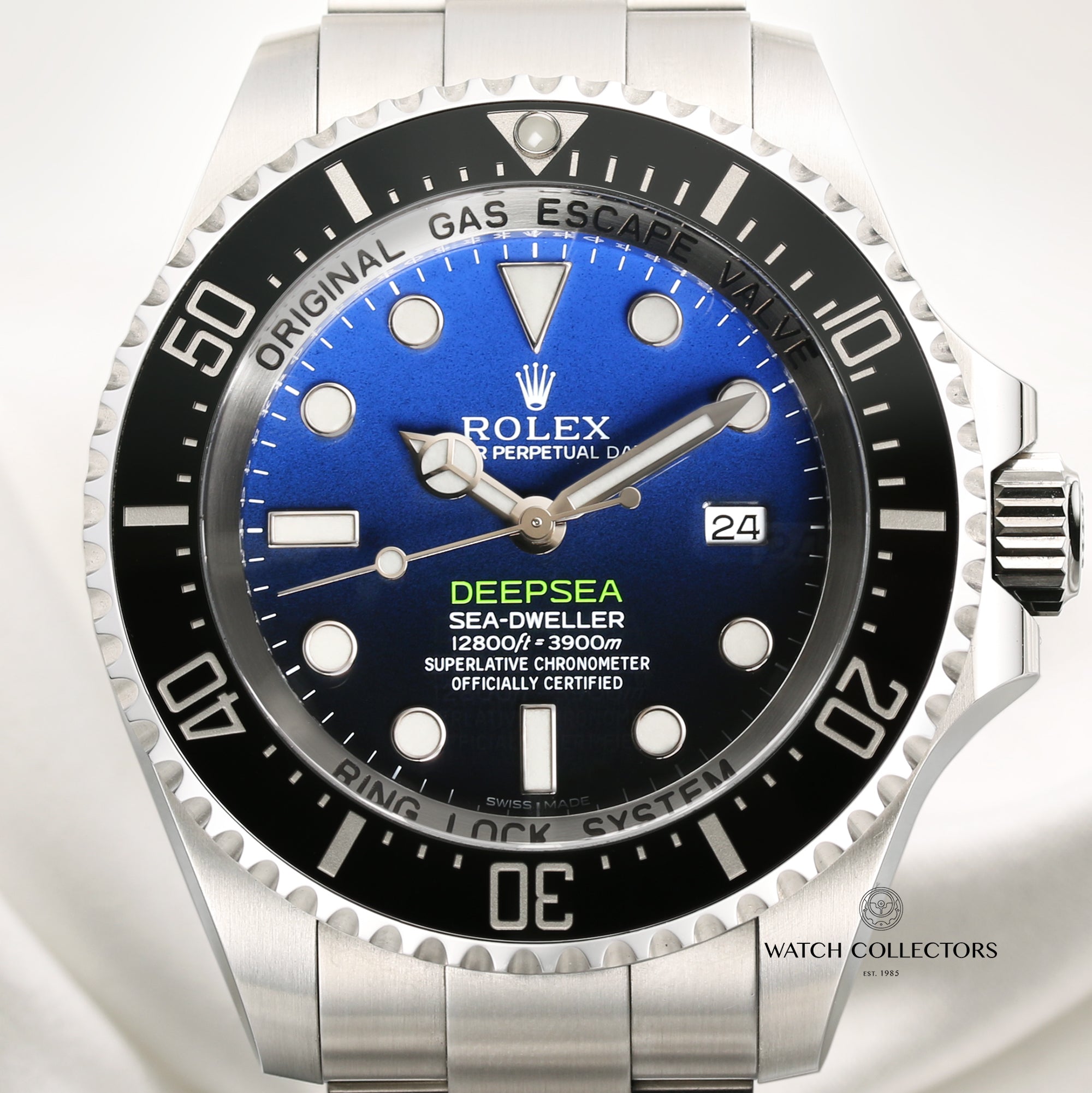 Full Set Rolex Deep Sea Sea-Dweller 116660 Deep Blue James Cameron Stainless Steel Second Hand Watch Collectors 2