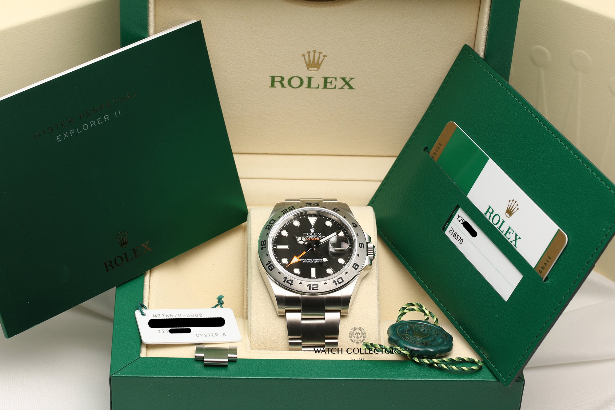 Full Set Rolex Explorer II 216570 Stainless Steel Second Hand Watch Collectors 10