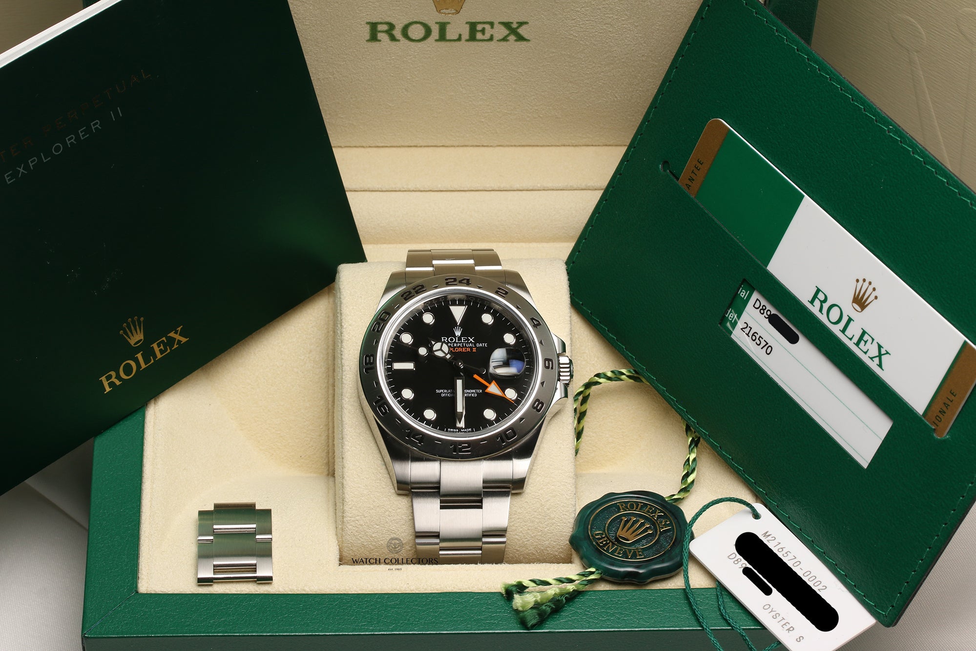 Full Set Rolex Explorer II 216570 Stainless Steel Second Hand Watch Collectors 11