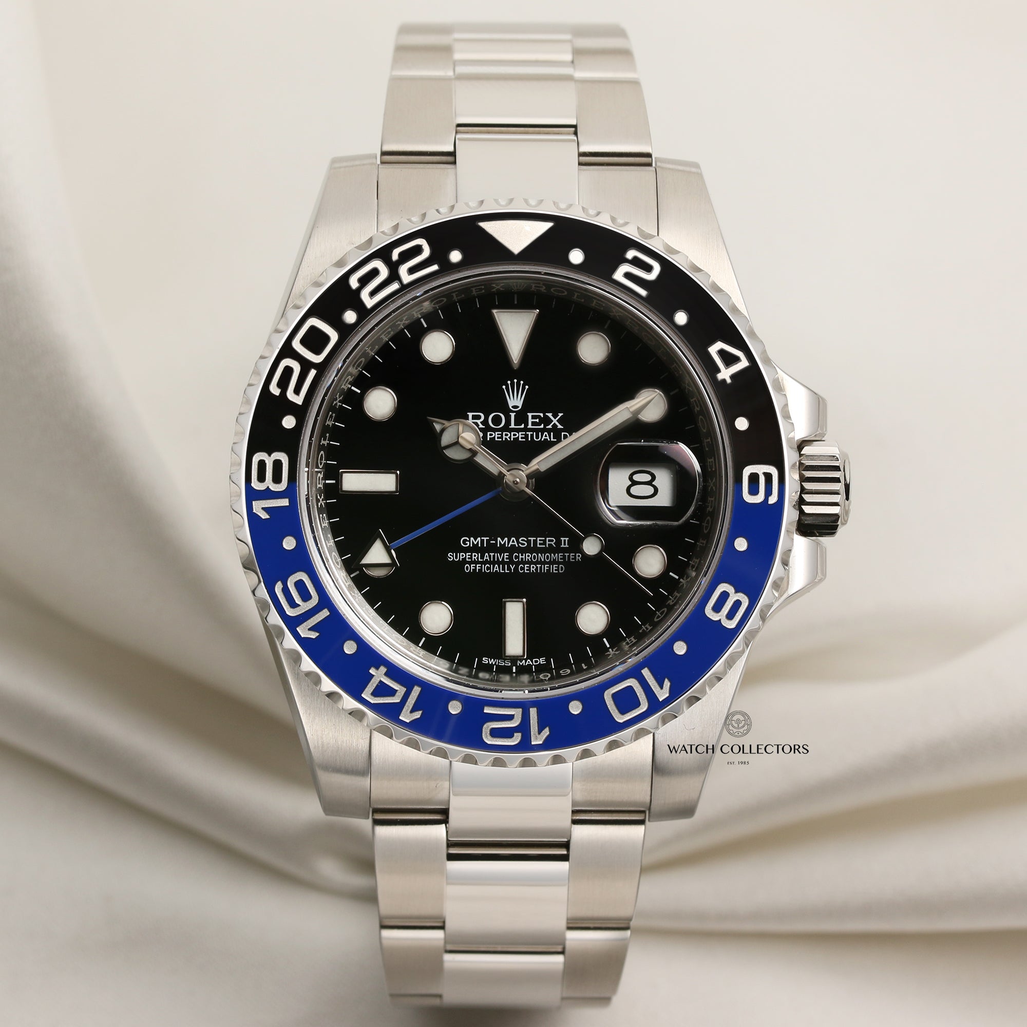 Full Set Rolex GMT-Master II 116710BLNR Batman Stainless Steel 160 Second Hand Watch Collectors 1