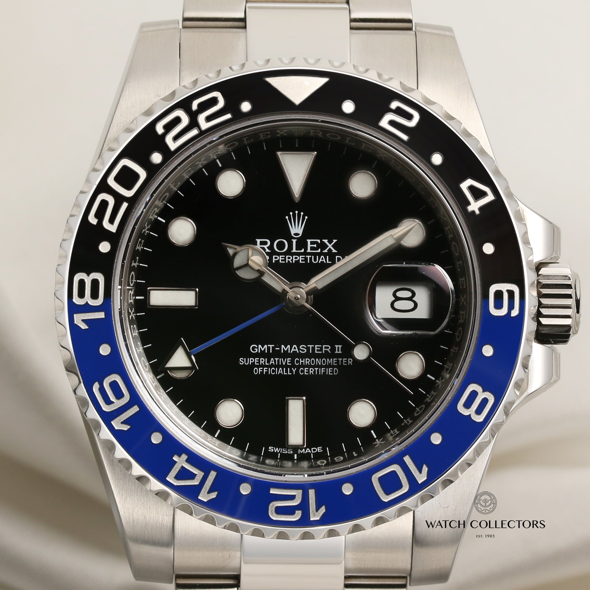 Full Set Rolex GMT-Master II 116710BLNR Batman Stainless Steel 160 Second Hand Watch Collectors 2