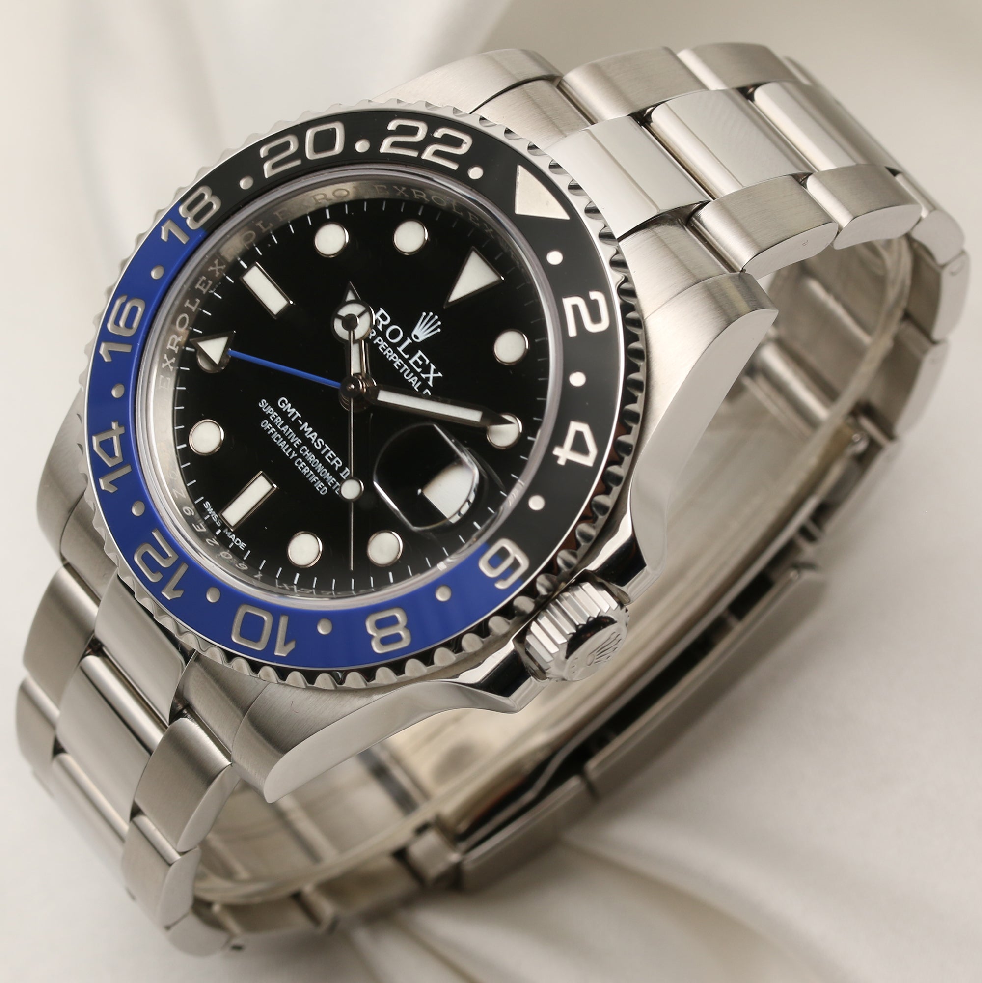 Full Set Rolex GMT-Master II 116710BLNR Batman Stainless Steel 160 Second Hand Watch Collectors 3