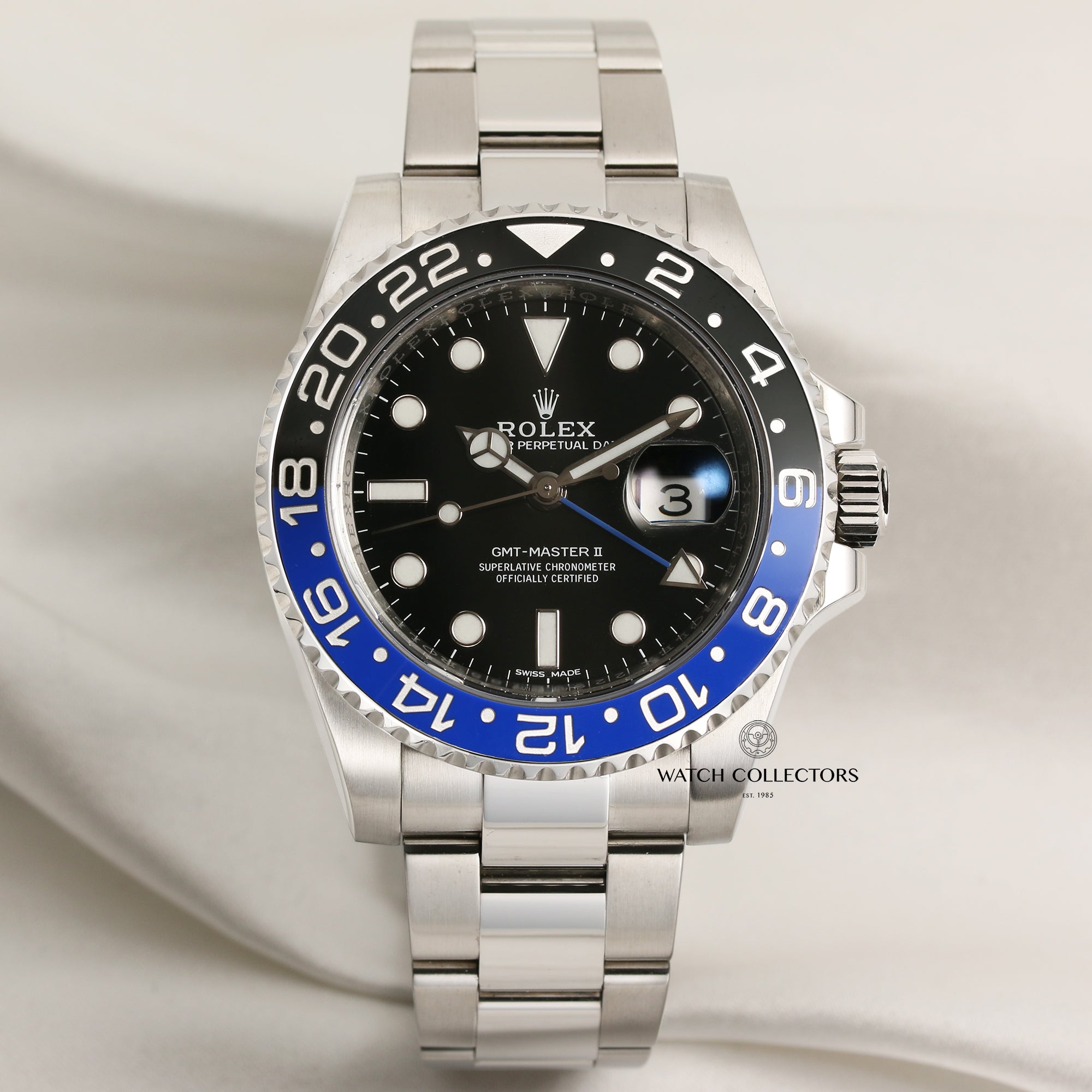 Full Set Rolex GMT-Master II 116710BLNR Batman Stainless Steel 299 Second Hand Watch Collectors 1