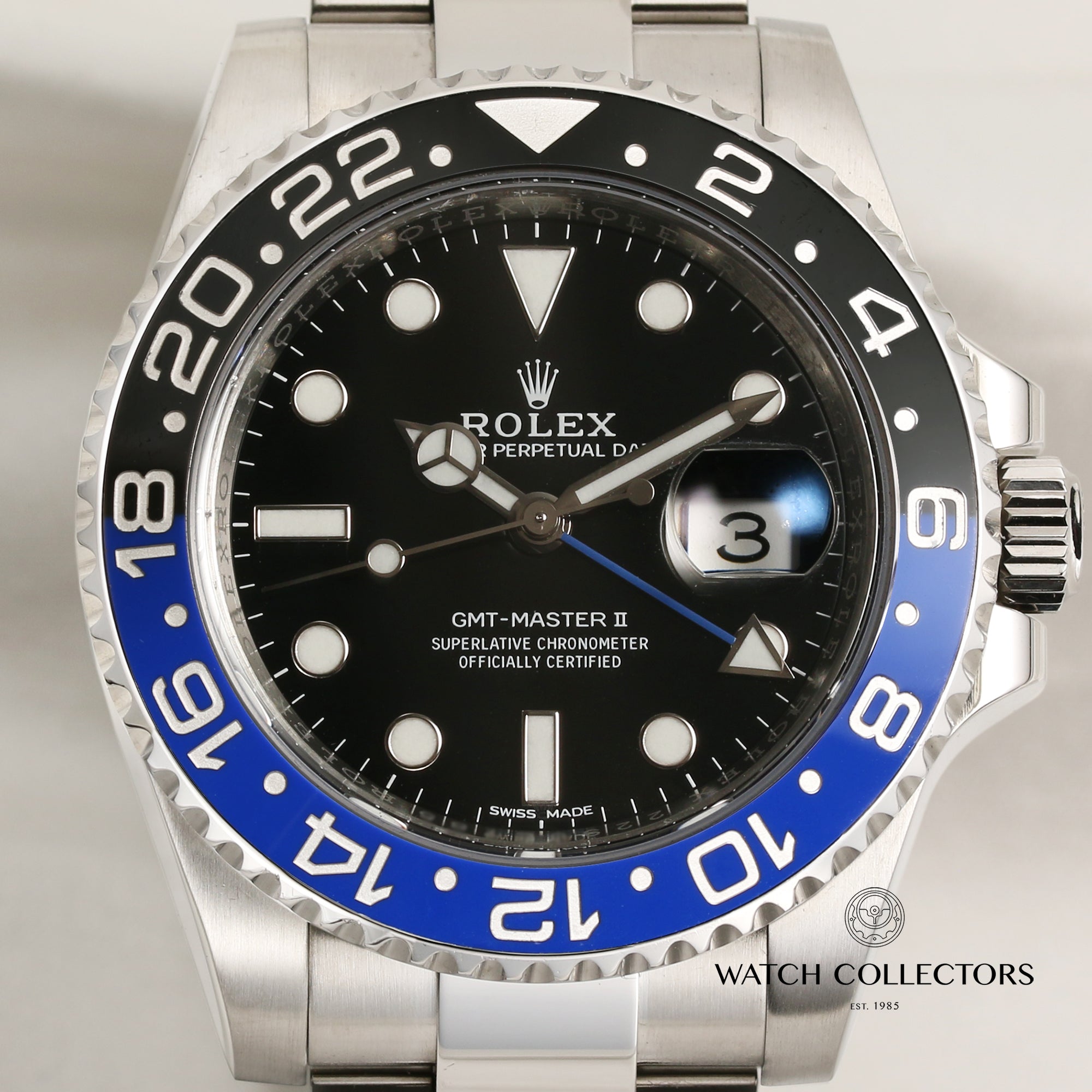 Full Set Rolex GMT-Master II 116710BLNR Batman Stainless Steel 299 Second Hand Watch Collectors 2