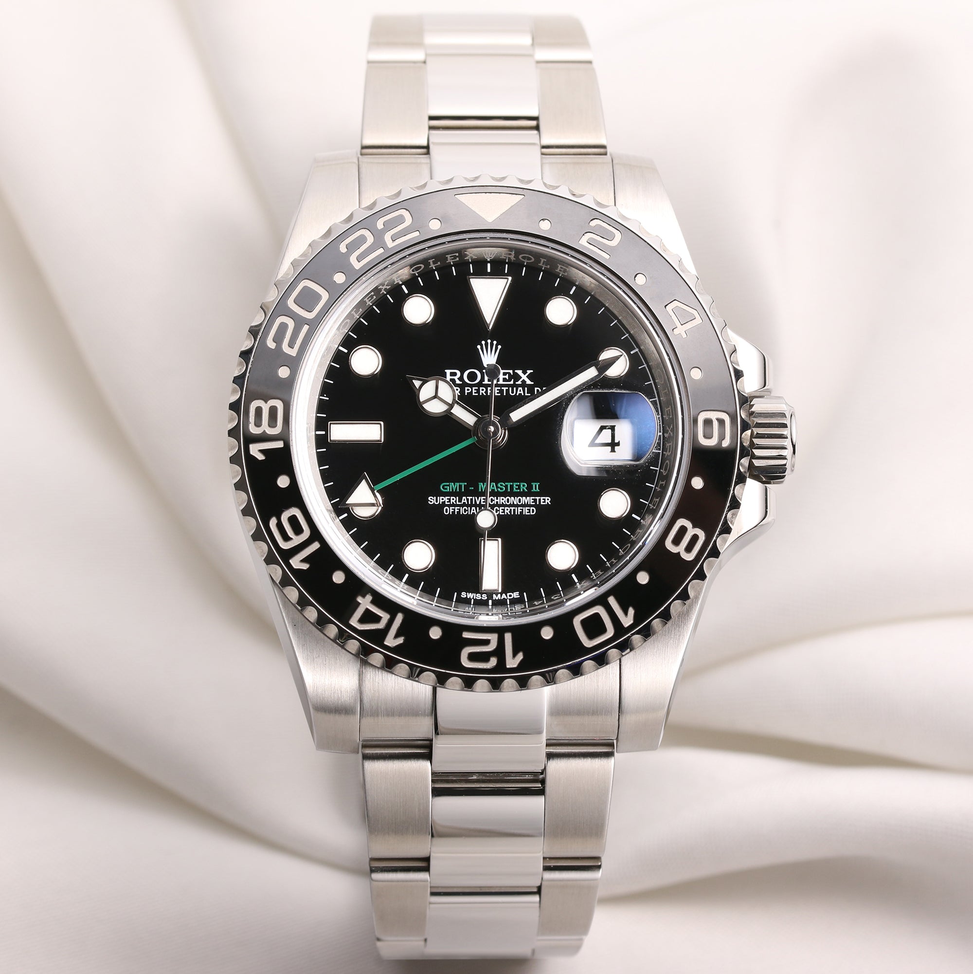 Full Set Rolex GMT-Master II 116710LN Stainless Steel Second Hand Watch Collectors 1