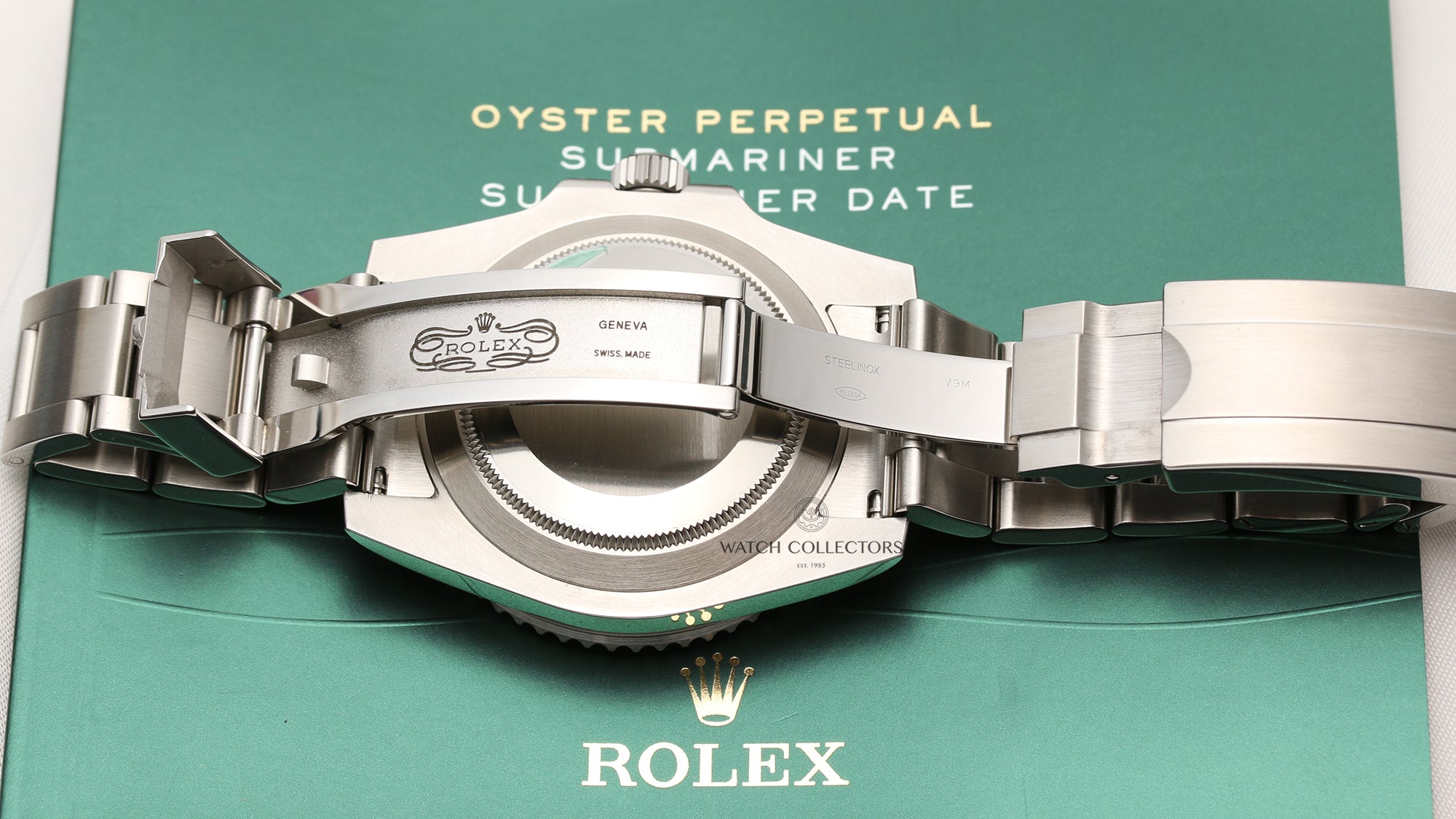 Full-Set Rolex Submariner 116610LV Green Dial & Bezel Stainless Steel Second Hand Watch Collectors 8