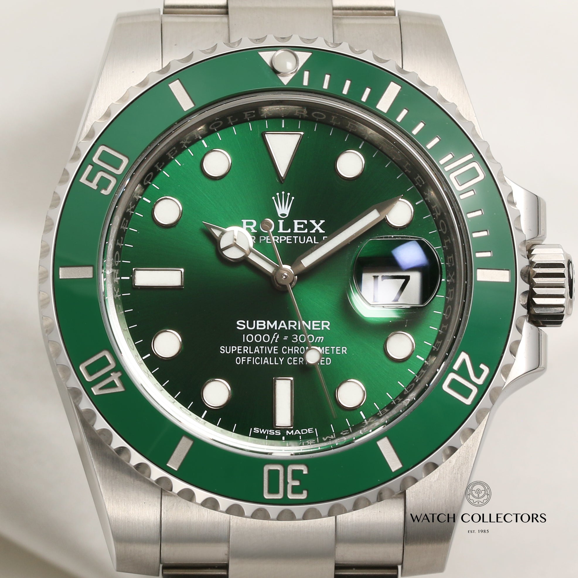 Full Set Rolex Submariner 116610LV Hulk Stainless Steel Second Hand Watch Collectors 2