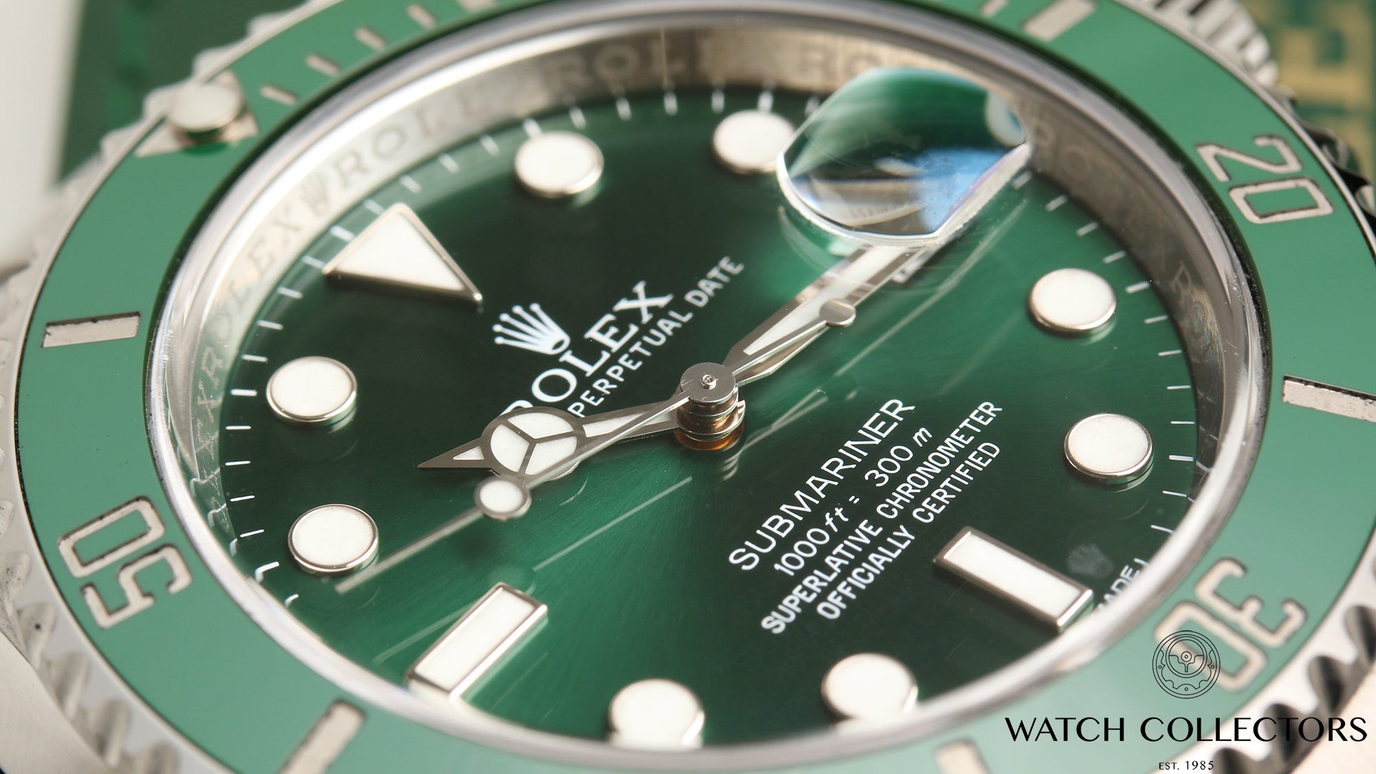 Full Set Rolex Submariner 116610LV Hulk Stainless Steel Second Hand Watch Collectors 4