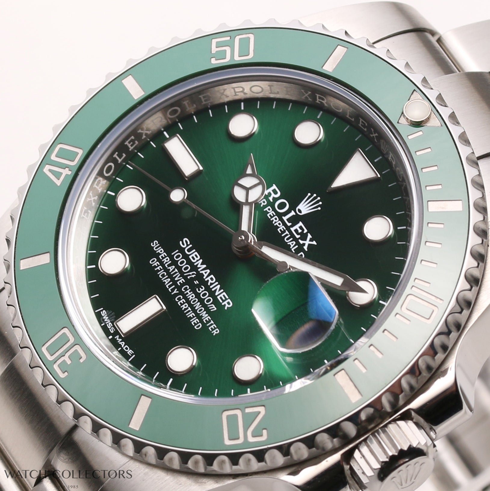 Full-Set-Rolex-Submariner-116610LV-Stainless-Steel-Green-Dial-Bezel-Hulk-Second-Hand-Watch-Collectors-4