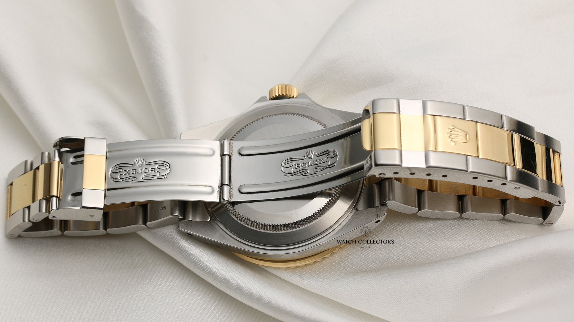 Full Set Rolex Submariner 16613 Steel & Gold Blue Second Hand Watch Collectors 7