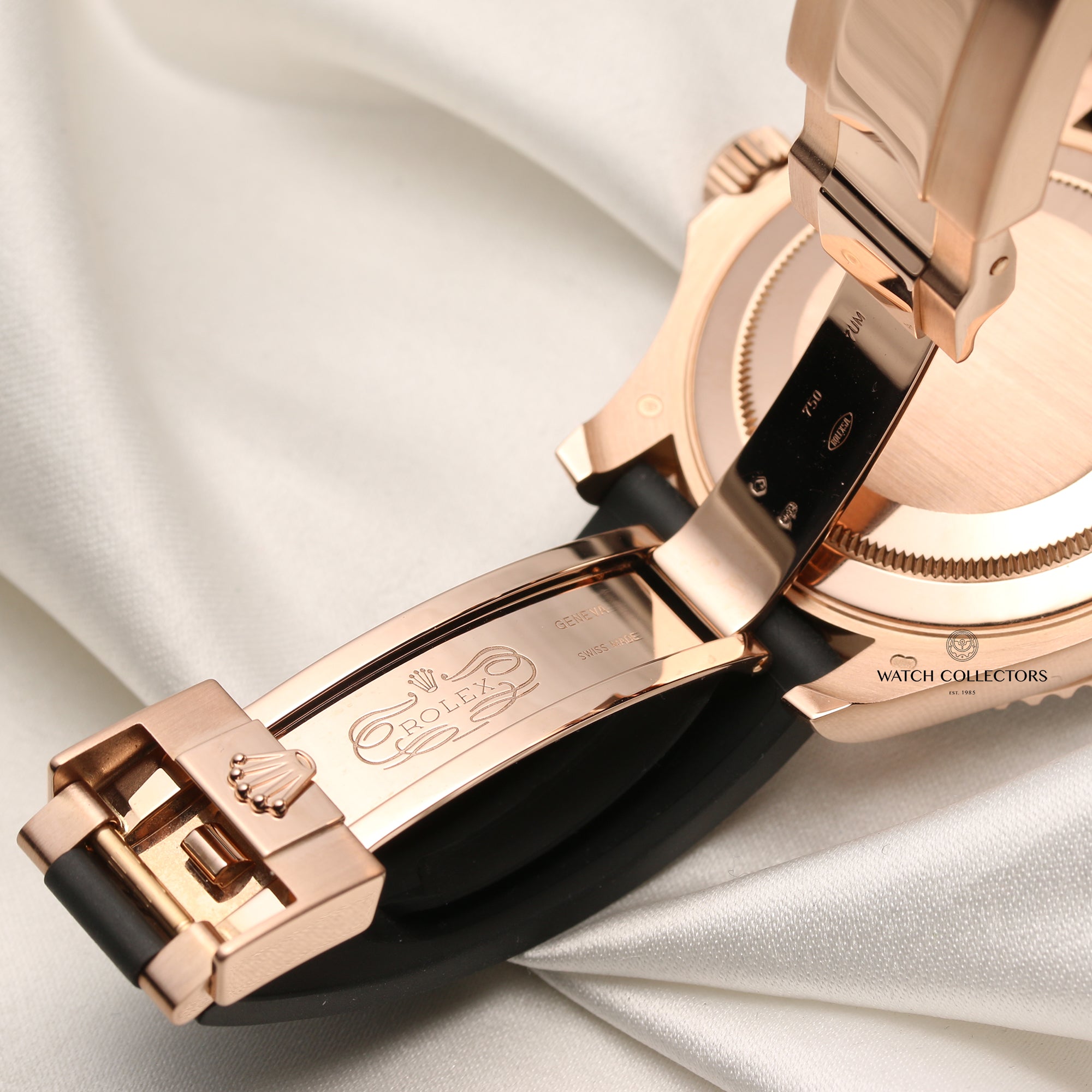 Full Set Rolex Yacht-Master 116655 18K Rose Gold Second Hand Watch Collectors 9