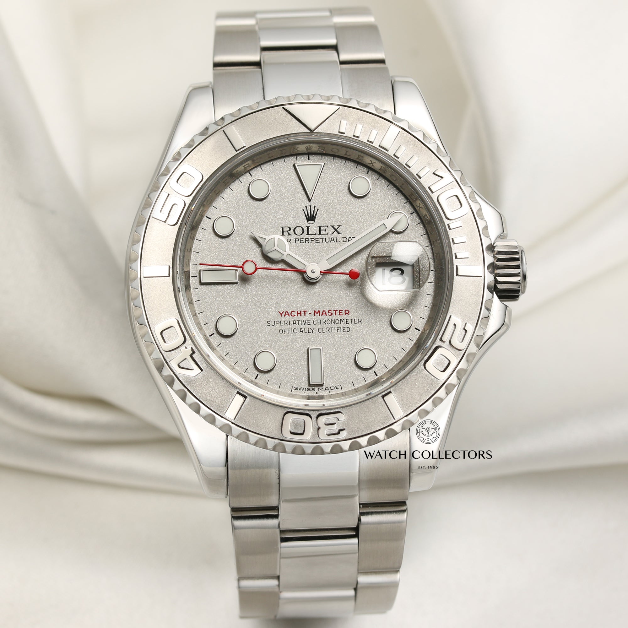 Full Set Rolex Yacht-Master 40 16622 Stainless Steel Platinum Second Hand Watch Collectors 1