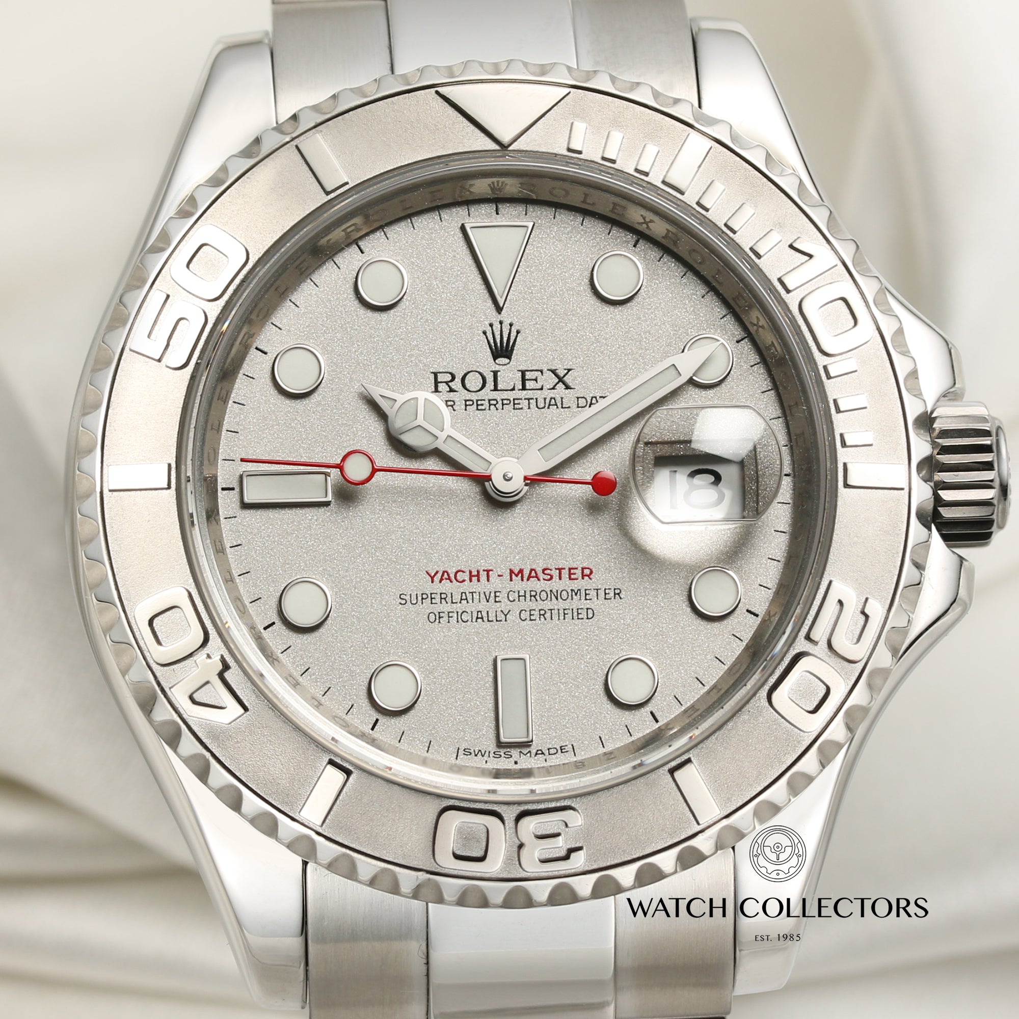 Full Set Rolex Yacht-Master 40 16622 Stainless Steel Platinum Second Hand Watch Collectors 2
