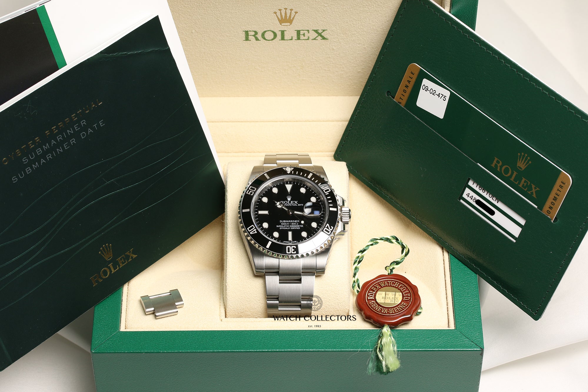 Full Set Service Sealed Rolex Submariner 116610LN Stainless Steel Second Hand Watch Collectors 11