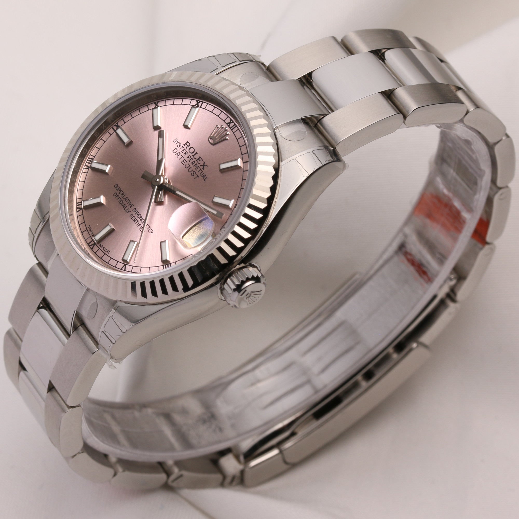 Full Set Unworn Midsize DateJust 178274 Stainless Steel & 18K White Gold Bezel Second Hand Watch Collectors 3