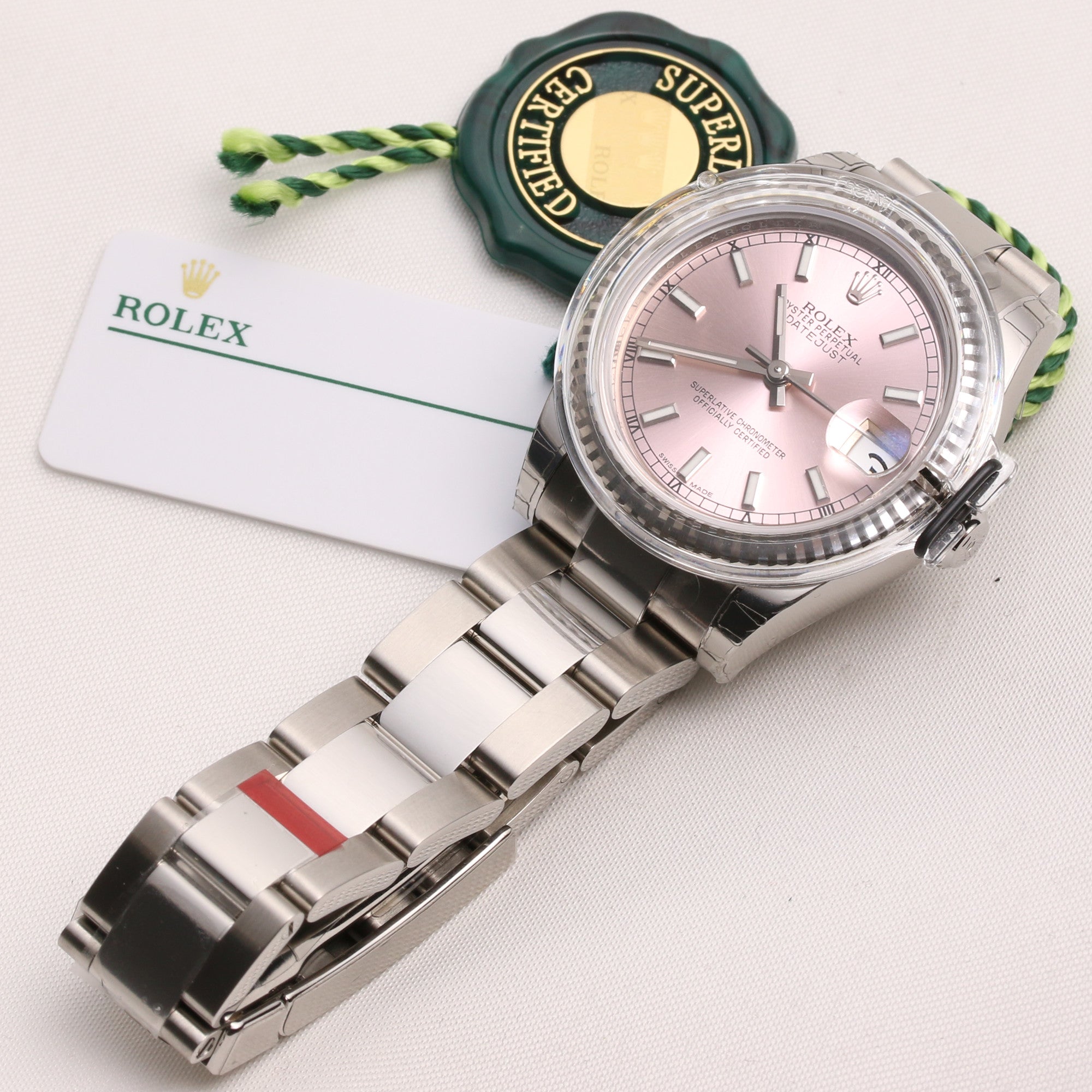 Full Set Unworn Midsize DateJust 178274 Stainless Steel & 18K White Gold Bezel Second Hand Watch Collectors 8