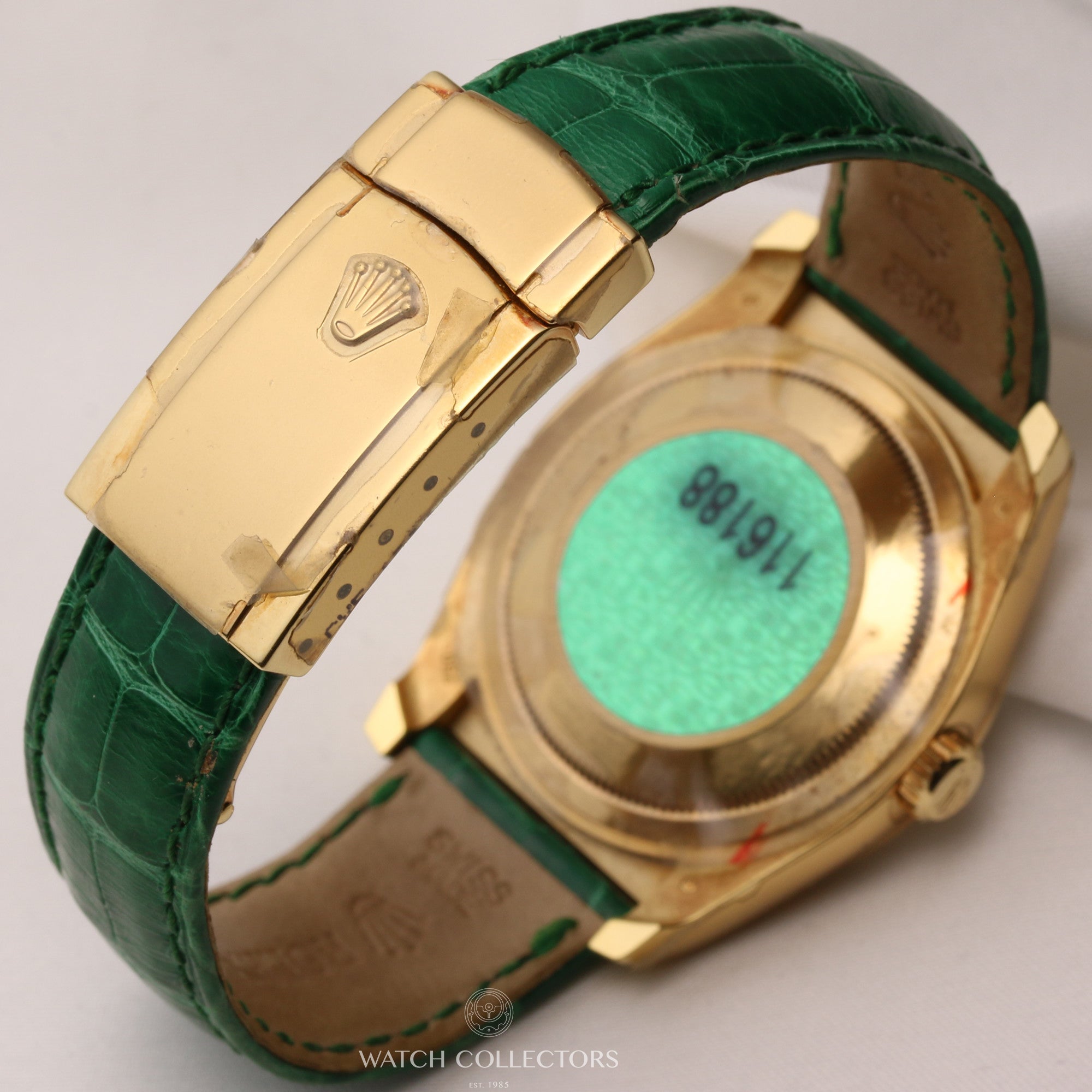 Full-Set-Unworn-Rolex-DateJust-116188-18K-Yellow-Gold-Silver-Diamond-Dial-Diamond-Bezel-Second-Hand-Watch-Collectors-6