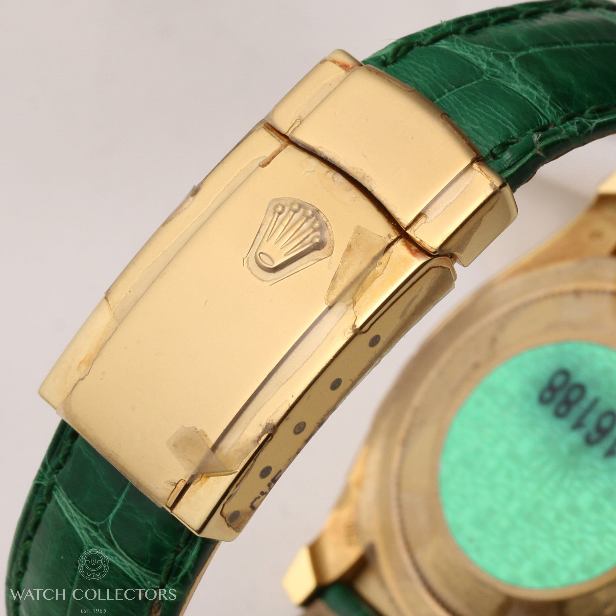 Full-Set-Unworn-Rolex-DateJust-116188-18K-Yellow-Gold-Silver-Diamond-Dial-Diamond-Bezel-Second-Hand-Watch-Collectors-7