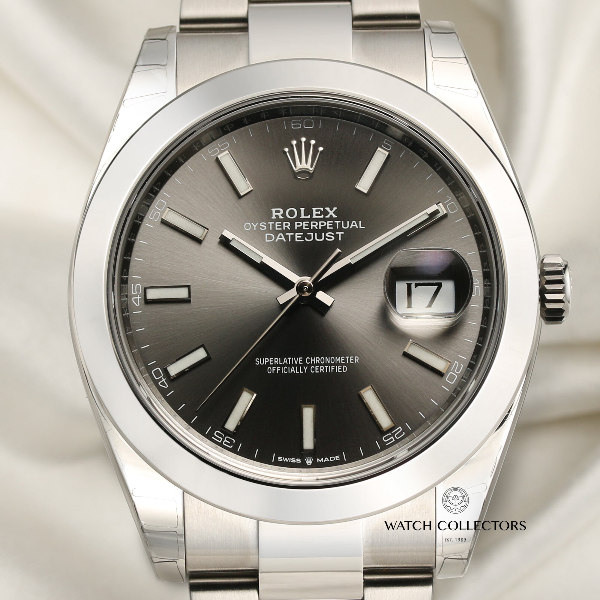 Full Set Unworn Rolex DateJust 41 126300 Rhodium Dial Stainless Steel Second Hand Watch Collectors 2