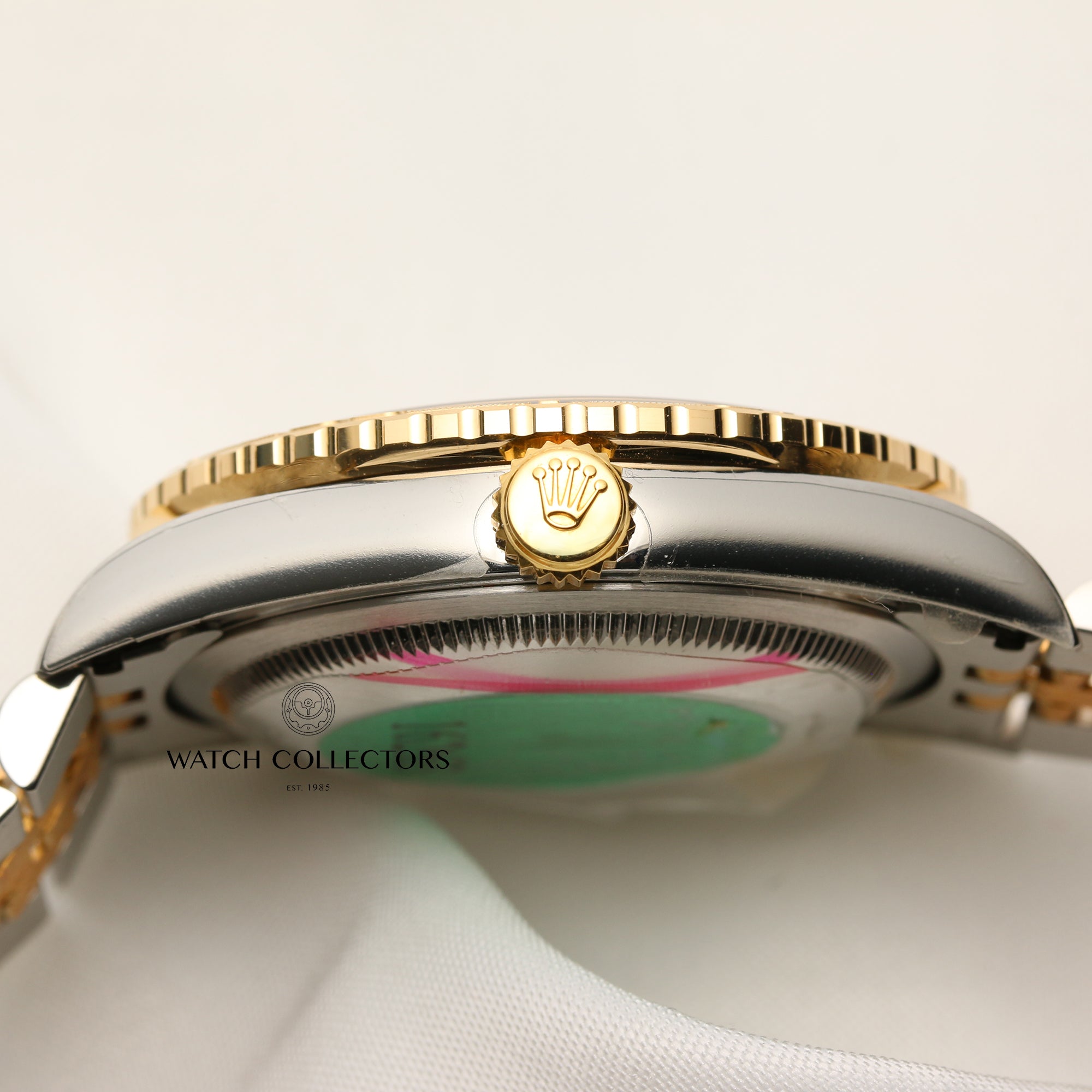 Full-Set Unworn Rolex DateJust Turn-O-Graph Steel & Gold 16263 Second Hand Watch Collectors 5