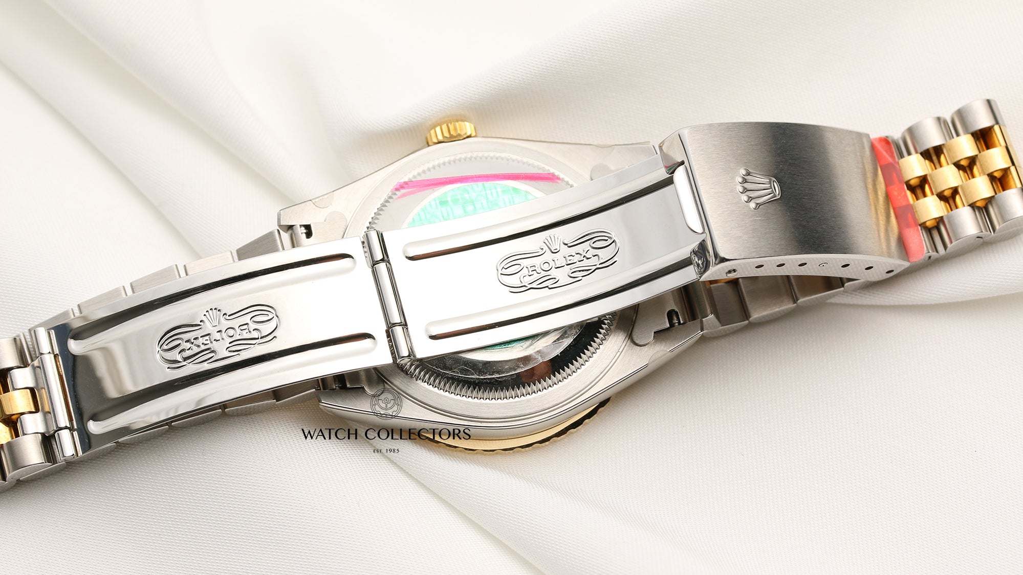 Full-Set Unworn Rolex DateJust Turn-O-Graph Steel & Gold 16263 Second Hand Watch Collectors 9