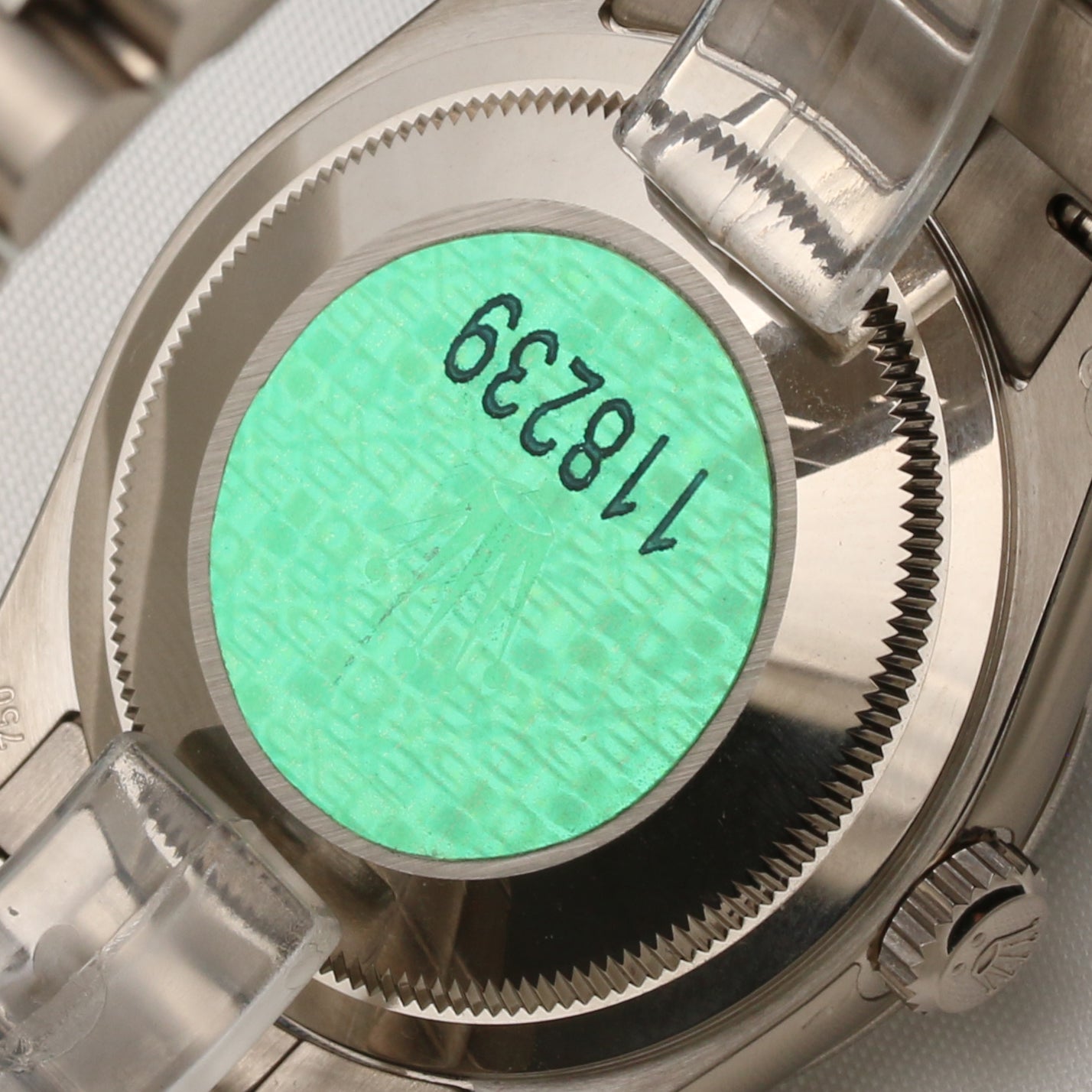 Full Set Unworn Rolex Day-Date 118239 Black Diamond Dial 18K White Gold Second Hand Watch Collectors 8