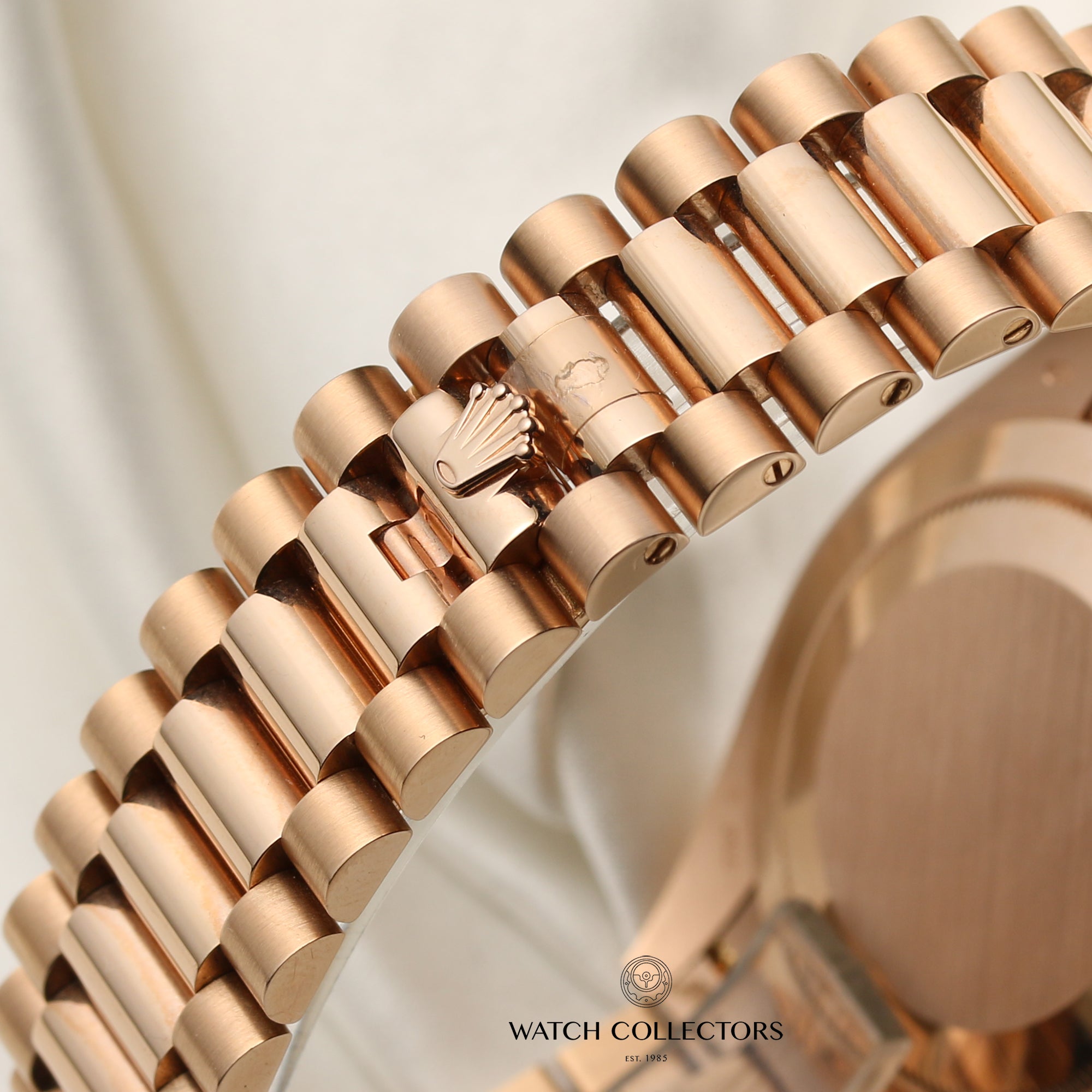 Full Set Unworn Rolex Day-Date 40 228345RBR 18K Rose Gold Diamond Bezel Baguette Chocolate Dial Second Hand Watch Collectors 10