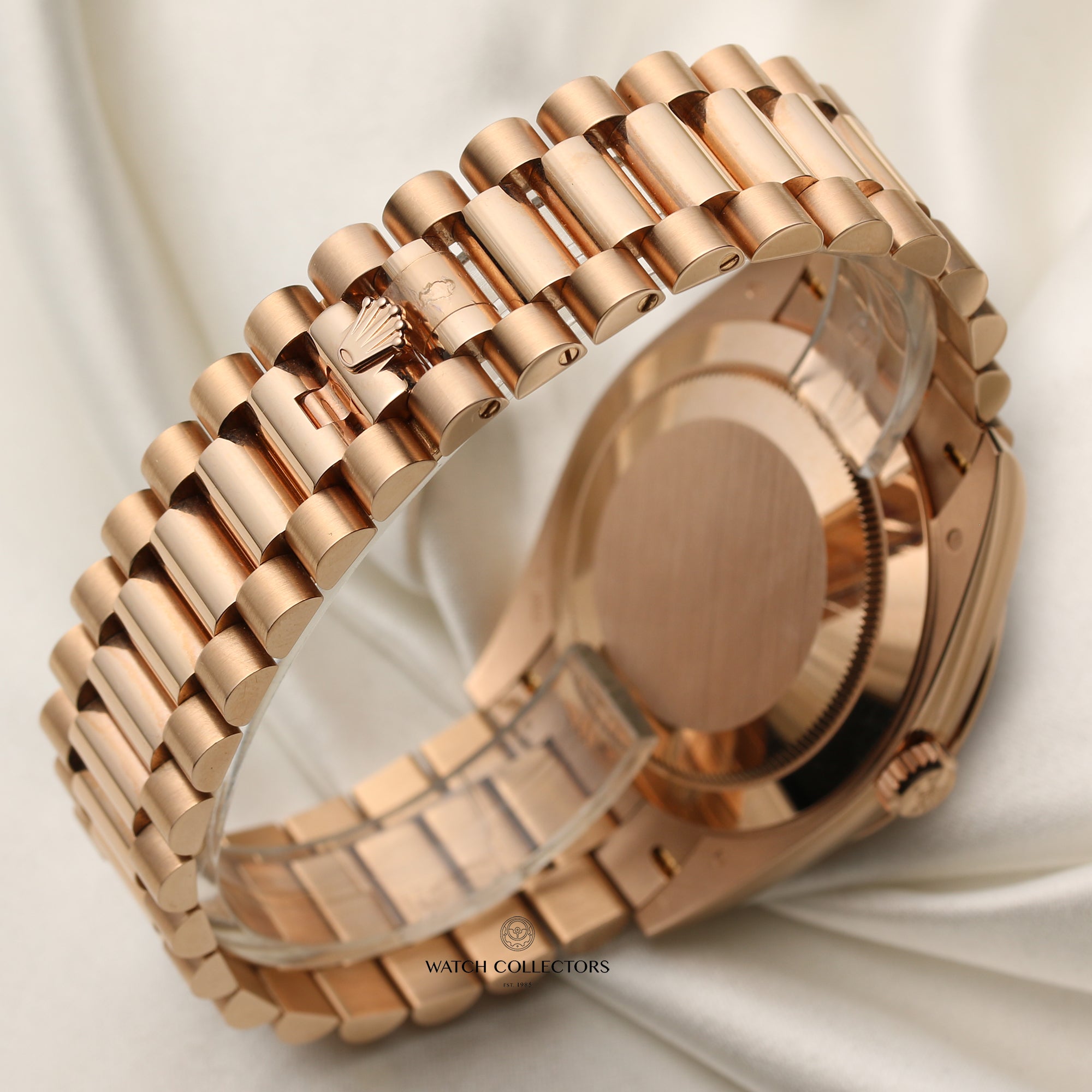 Full Set Unworn Rolex Day-Date 40 228345RBR 18K Rose Gold Diamond Bezel Baguette Chocolate Dial Second Hand Watch Collectors 8