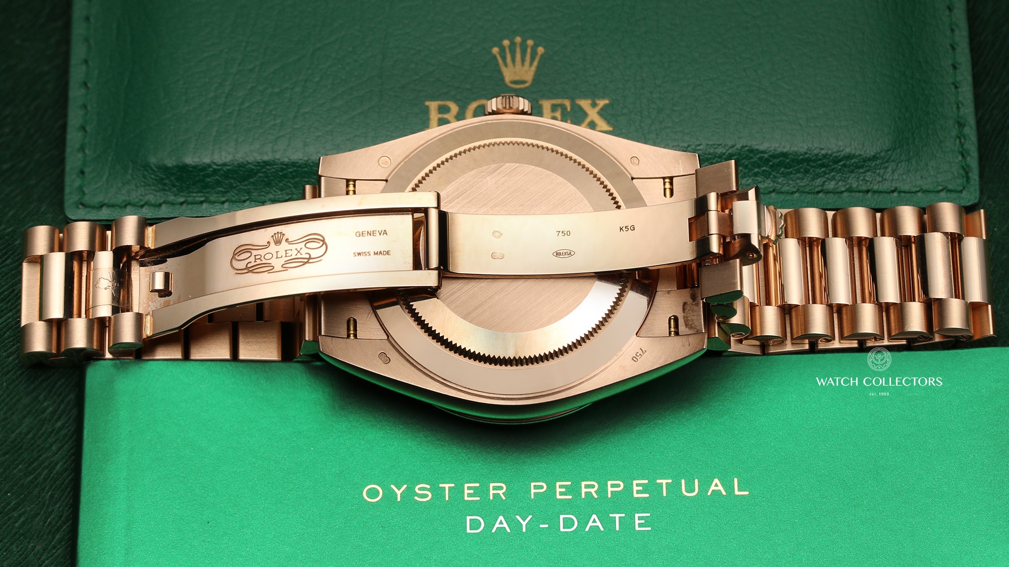 Full Set Unworn Rolex Day-Date 40 228345RBR 18K Rose Gold Diamond Bezel Baguette Chocolate Dial Second Hand Watch Collectors 9