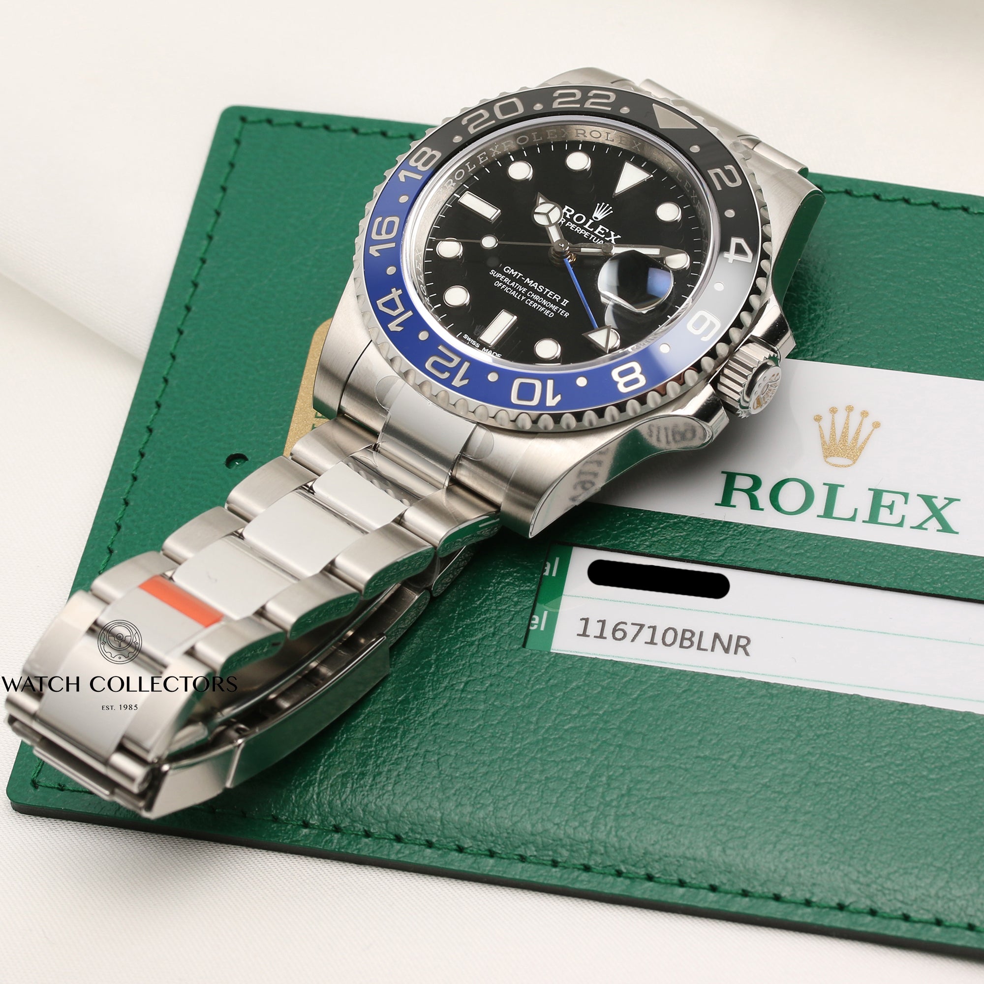 Full-Set-Unworn-Rolex-GMT-Master-II-116710BLNR-Batman-Stainless-Steel-Second-Hand-Watch-Collectors Y6E (8)