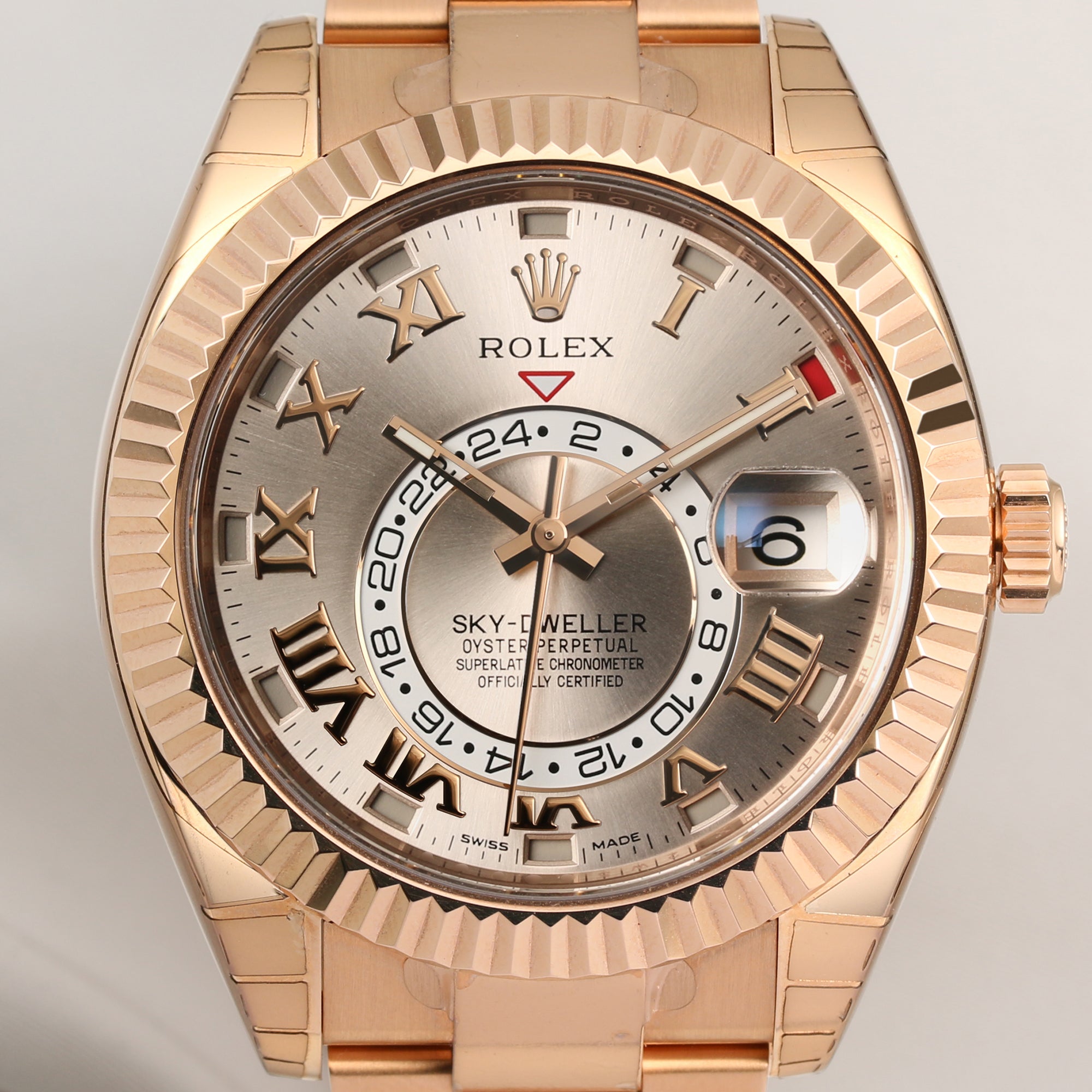 Full Set Unworn Rolex Sky-Dweller 326935 18K Rose Gold Second Hand Watch Collectors 2