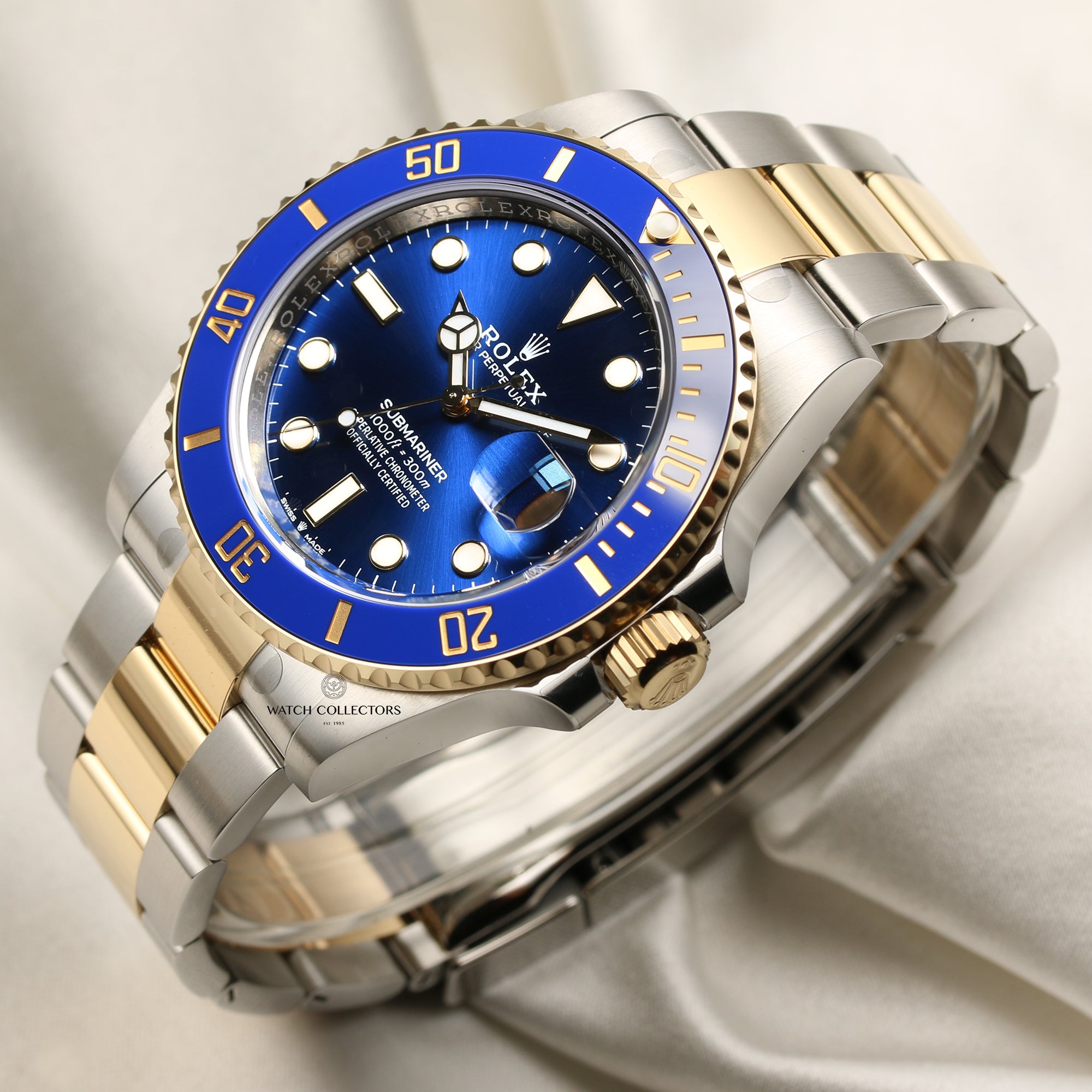 Full Set Unworn Rolex Submariner 126613LB Steel & Gold Blue Ceramic Second Hand Watch Collectors 3