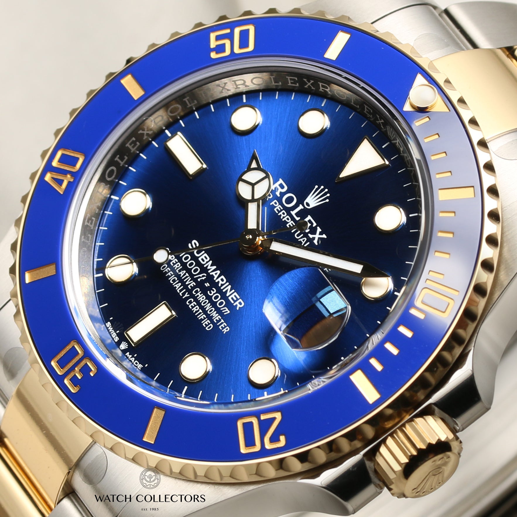 Full Set Unworn Rolex Submariner 126613LB Steel & Gold Blue Ceramic Second Hand Watch Collectors 4