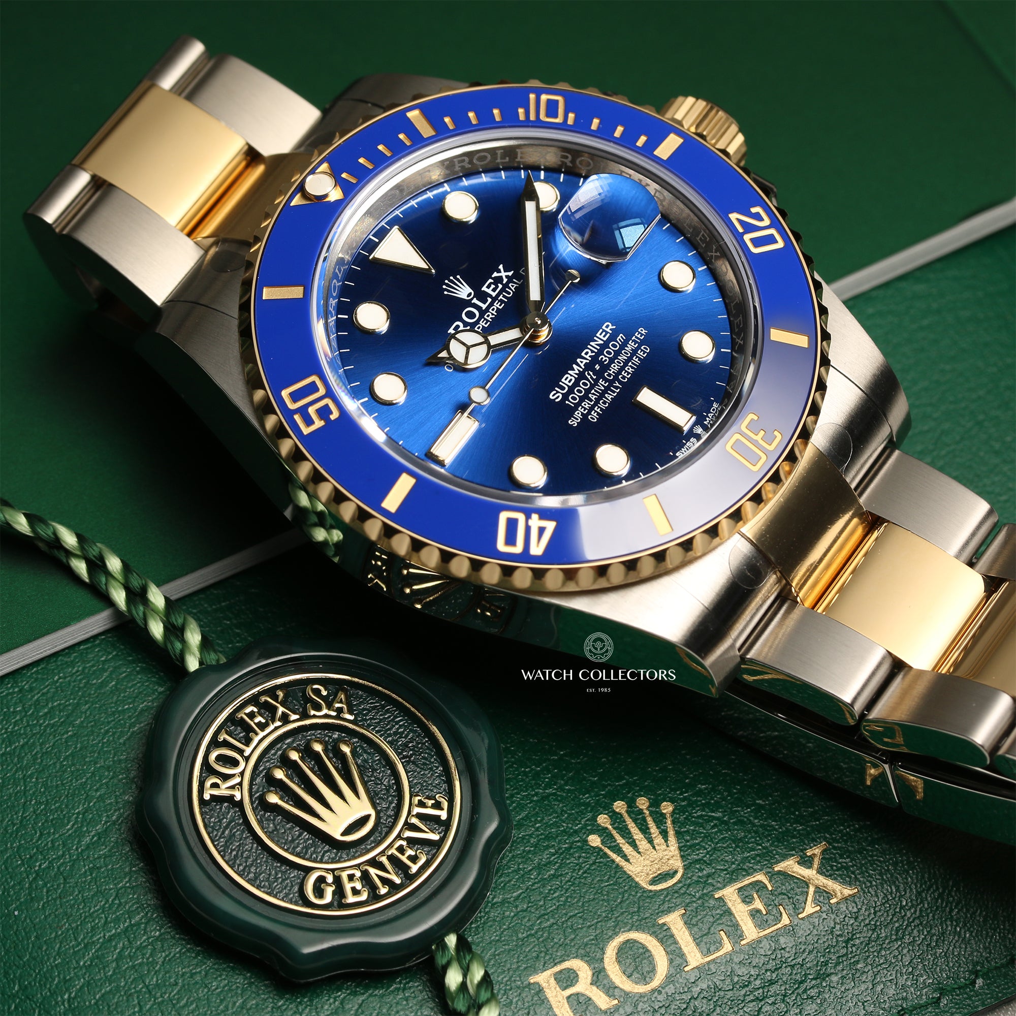 Full Set Unworn Rolex Submariner 126613LB Steel & Gold Blue Ceramic Second Hand Watch Collectors 5