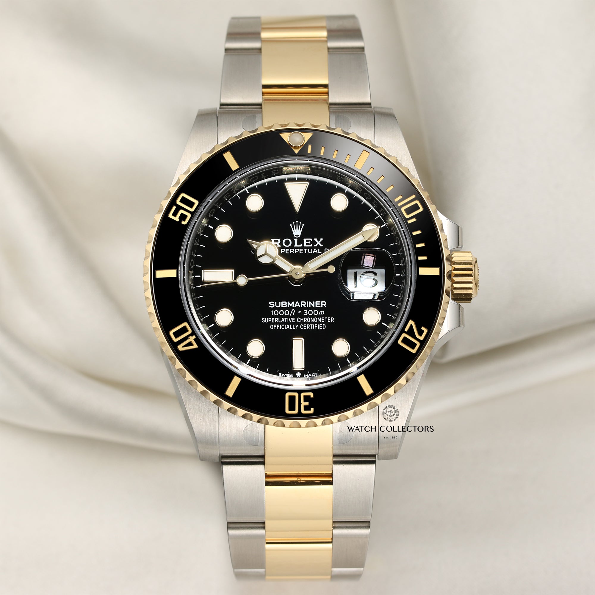 Full Set Unworn Rolex Submariner 126613LN Steel & Gold Black Ceramic Second Hand Watch Collectors 1