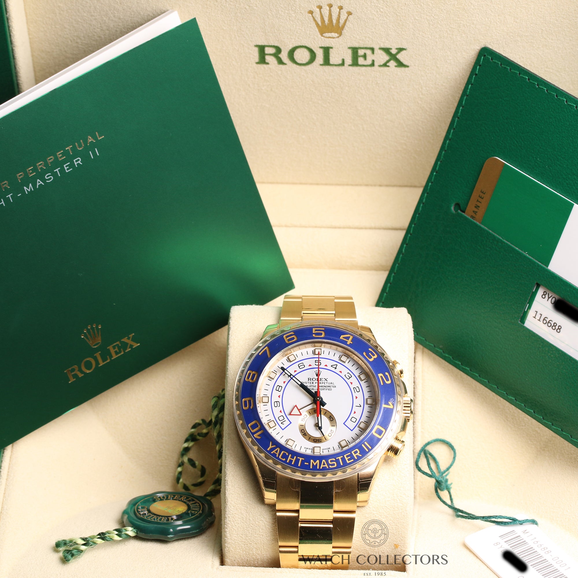 Full-Set-Unworn-Rolex-Yacht-Master-II-18K-Yellow-Gold-Second-Hand-Watch-Collectors-7