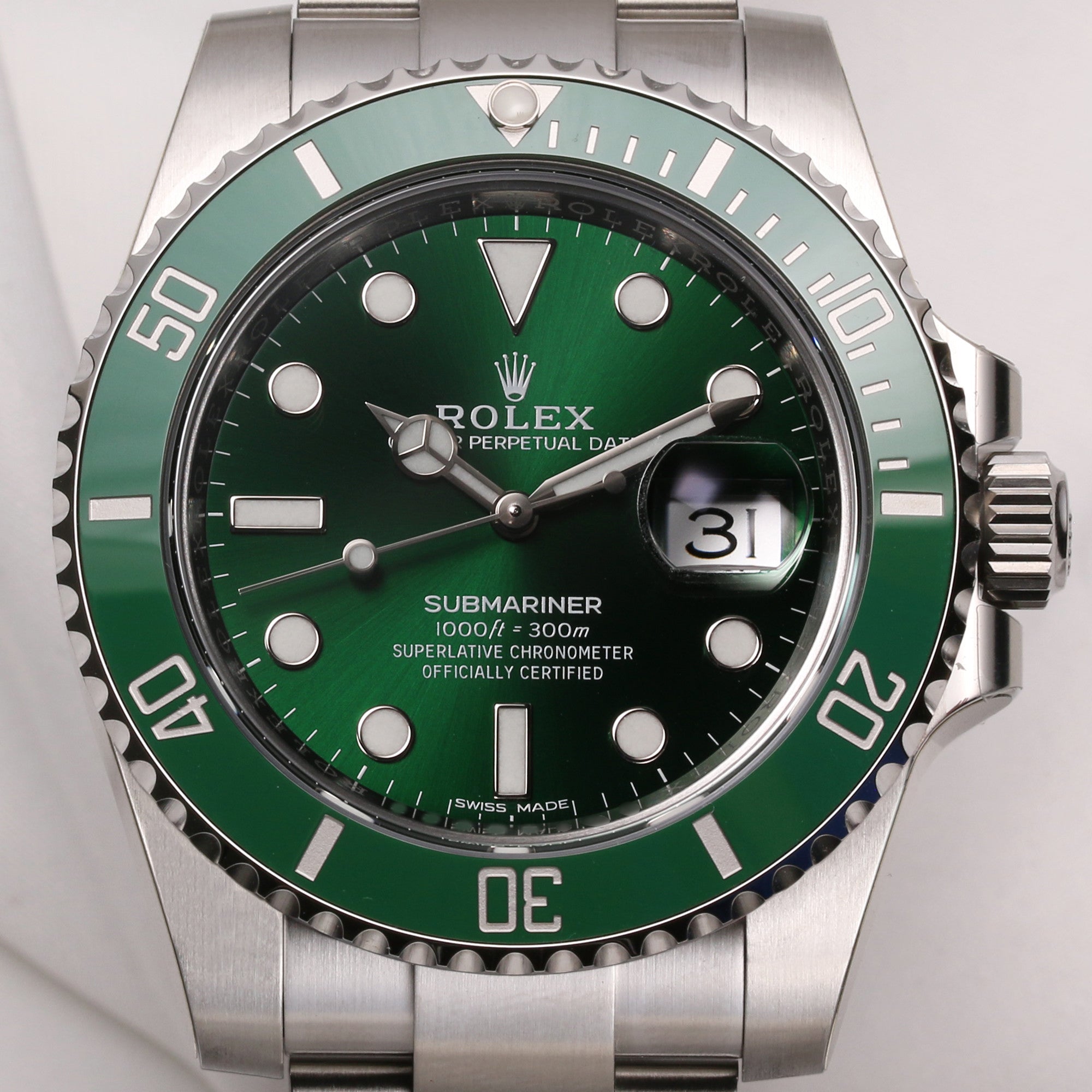 Full-Unworn-Set-Rolex-Submariner-116610LV-2018-Stainless-Steel-Green-Bezel-Dial-Hulk-Second-Hand-Watch-Collectors-2