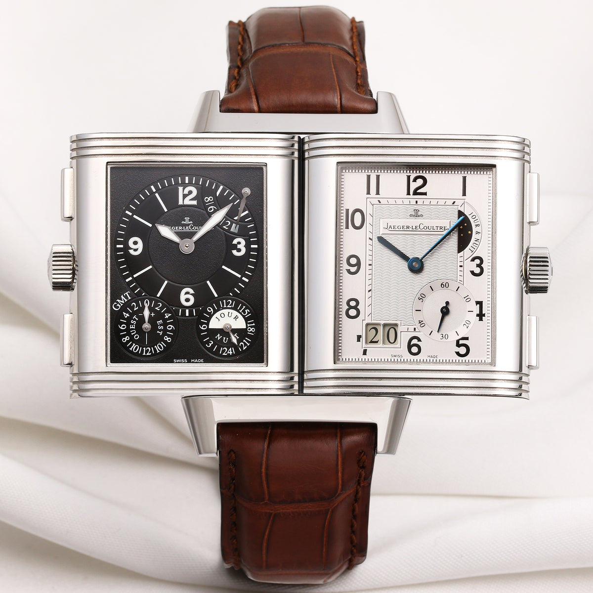 Full set Jaeger Le-Coultre Reverso Grande Date GMT 240.8.18 Q3028420 S