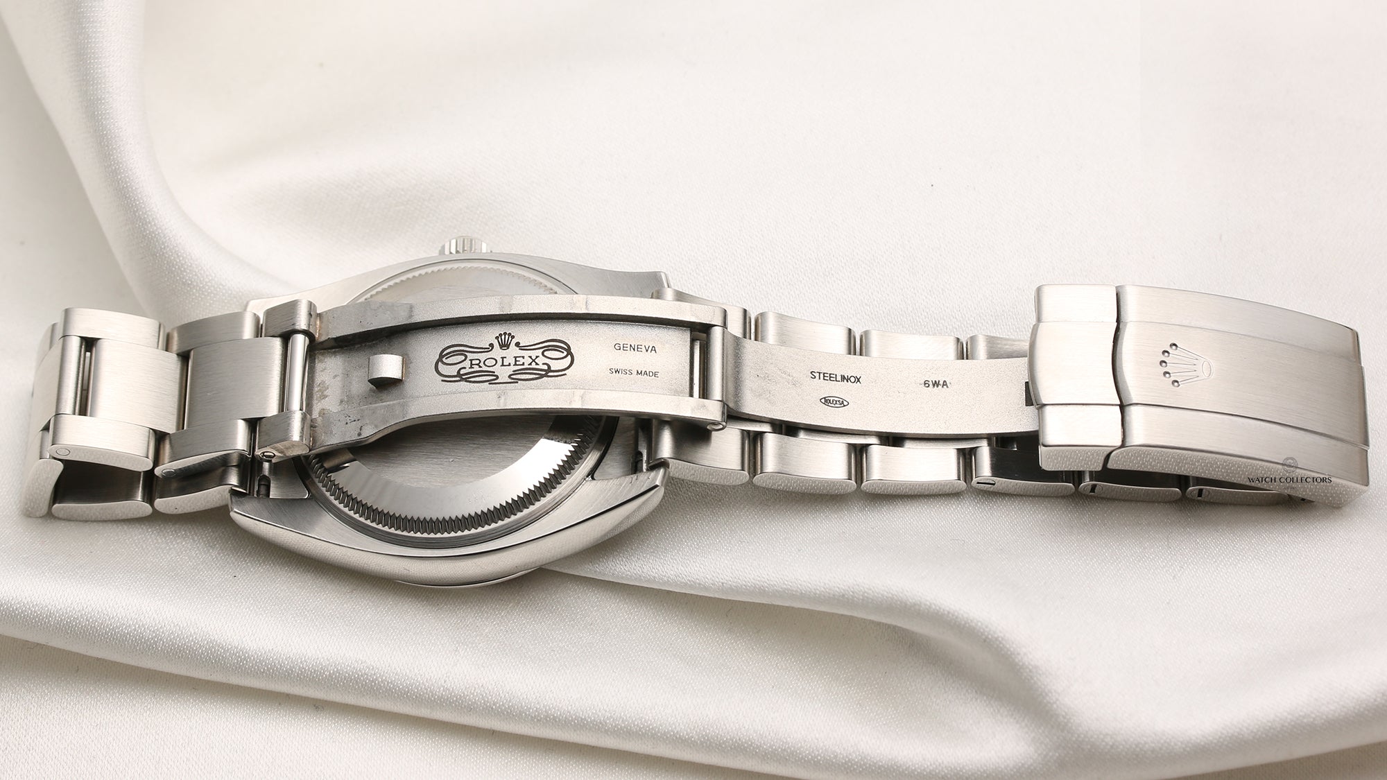 Fullset Rolex Air-King 114200 Pink Dial Stainless Steel Second Hand Watch Collectors 7