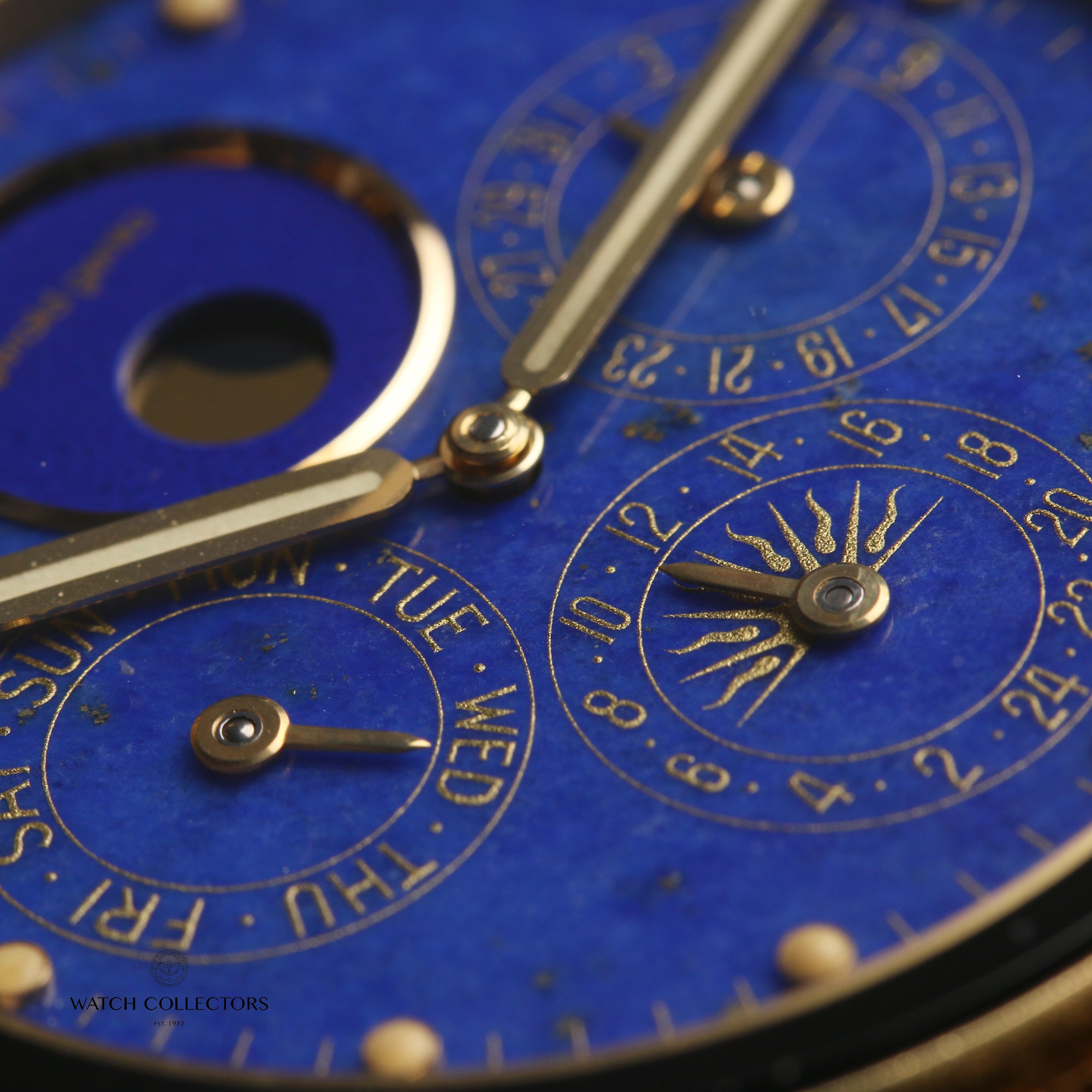 Gerald Genta 18K Yellow Gold Moonphase Second Hand Watch Collectors 5