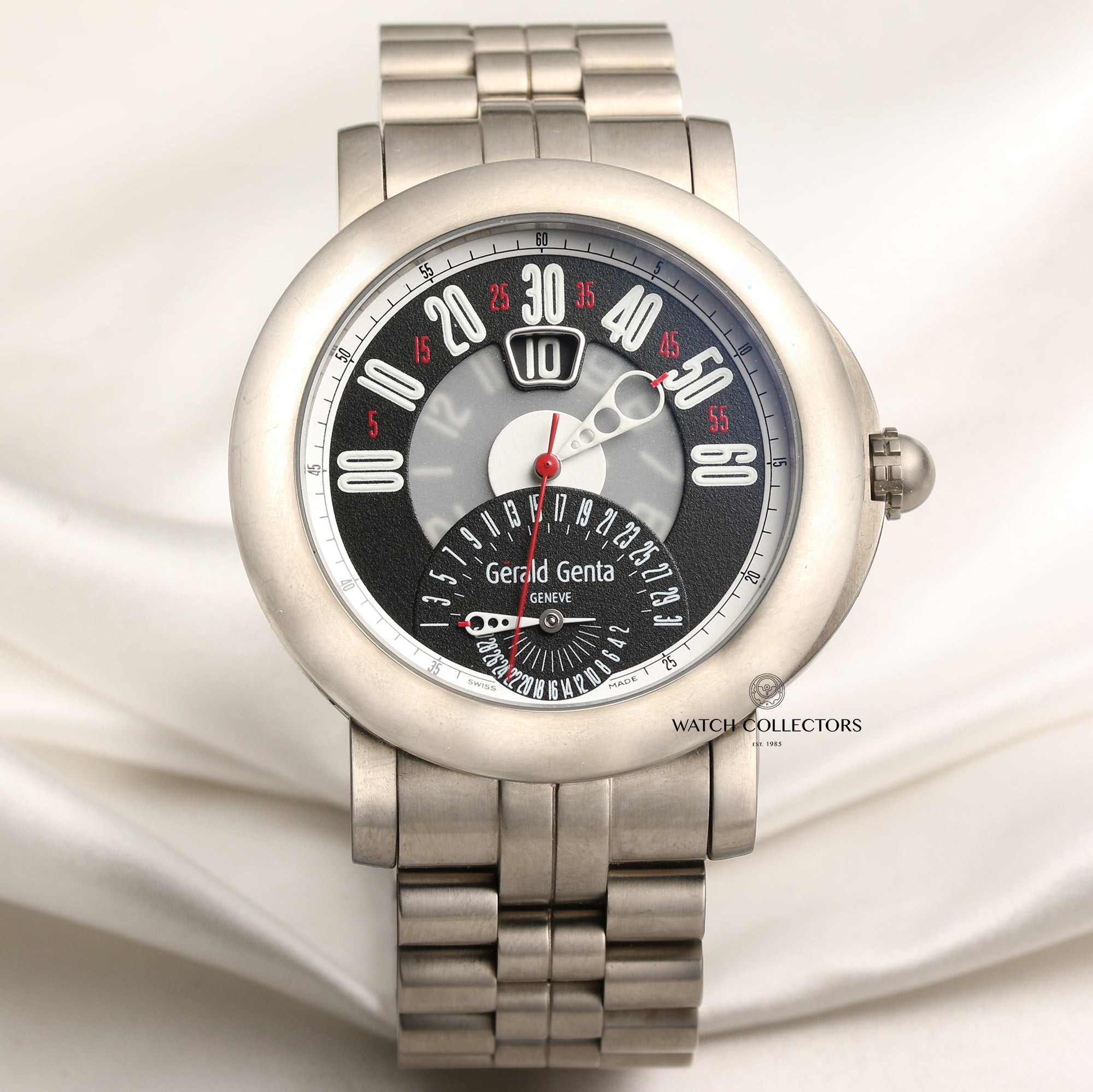 Gerald Genta Titanium Second Hand Watch Collectors 1