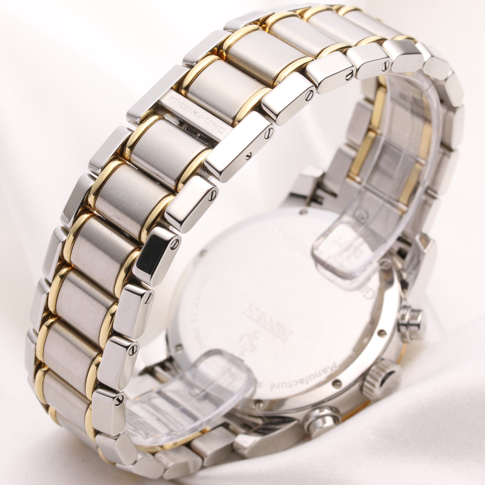 Girard Perregaux Ferrari Chronograph Steel & 18k Yellow Gold Second Hand Watch Collectors 5