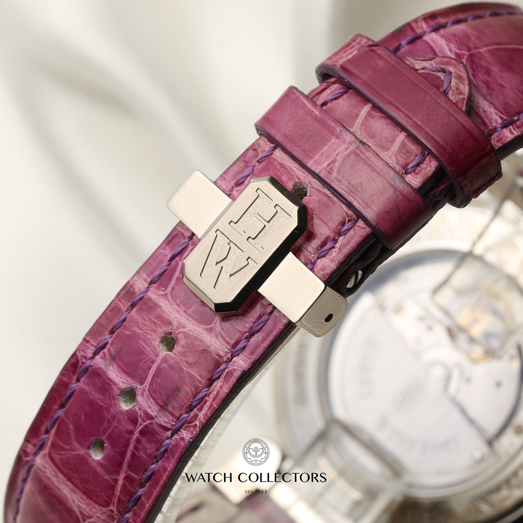 Harry Winston 18K White Gold Diamond Bezel Second Hand Watch Collectors 10