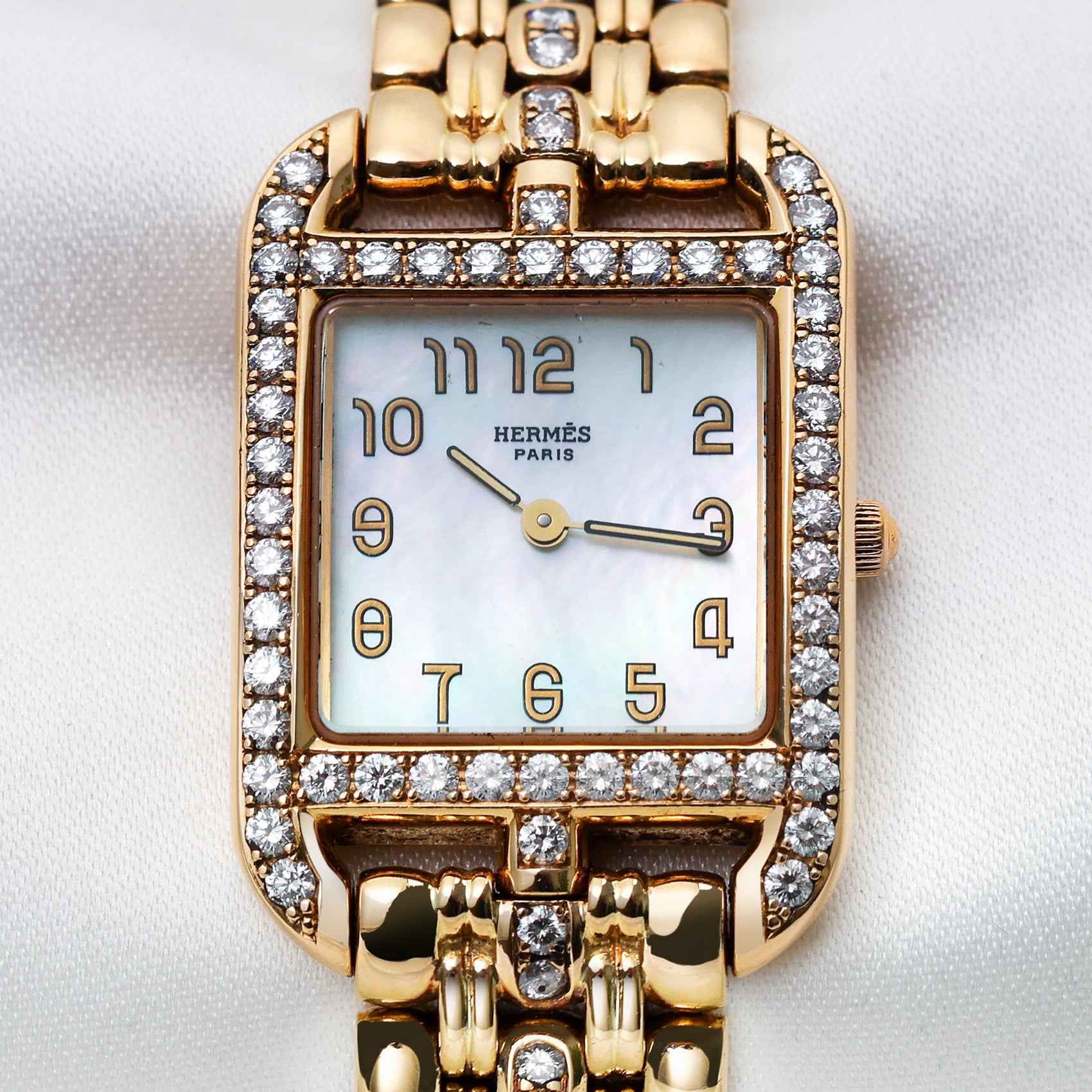 Hermes 18K Yellow Gold Second Hand Watch Collectors 2