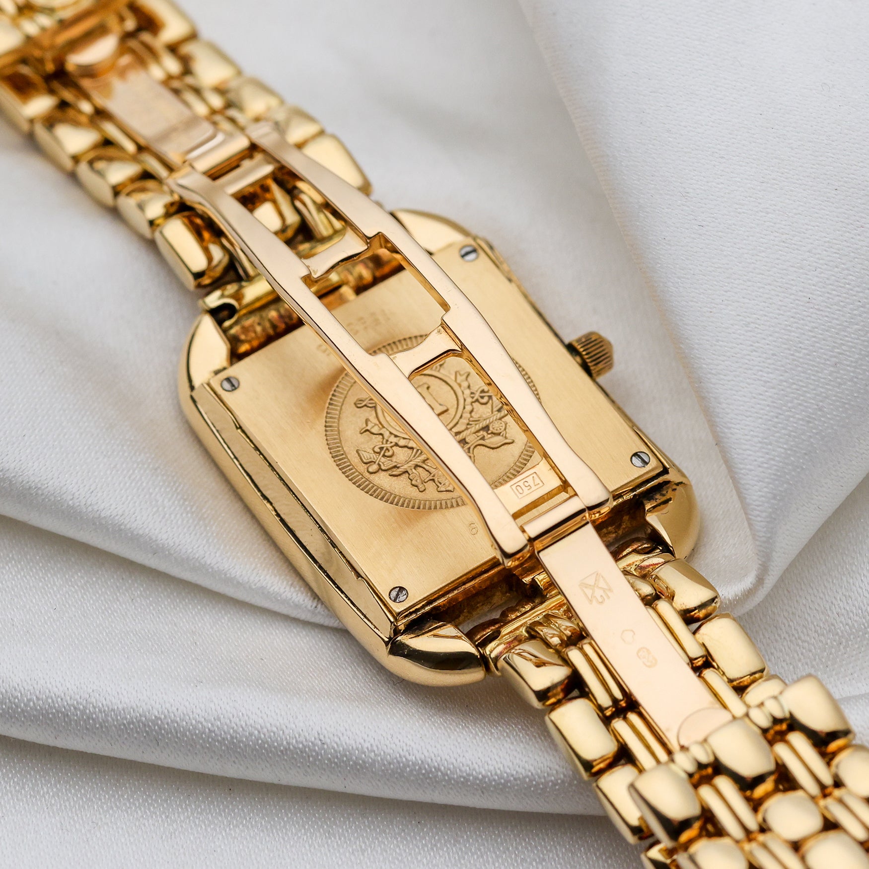 Hermes 18K Yellow Gold Second Hand Watch Collectors 6