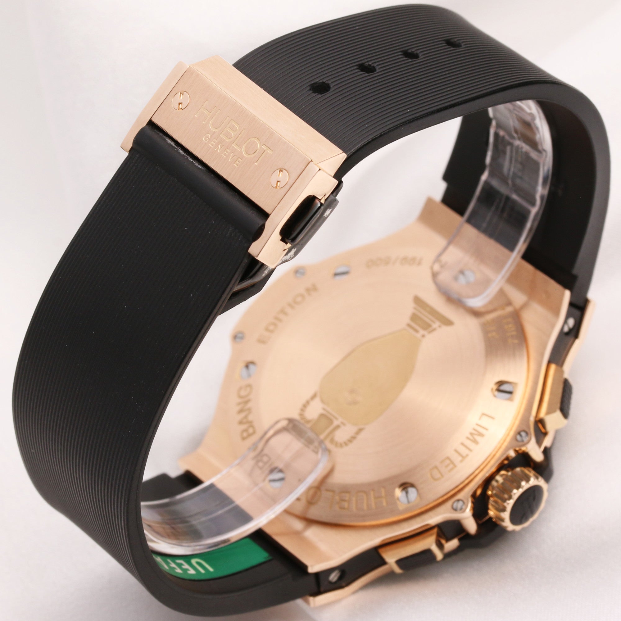 Hublot Big Bang Limited Edition Uefa Euro 2008 Ceramic & 18K Rose Gold Second Hand Watch Collectors 6